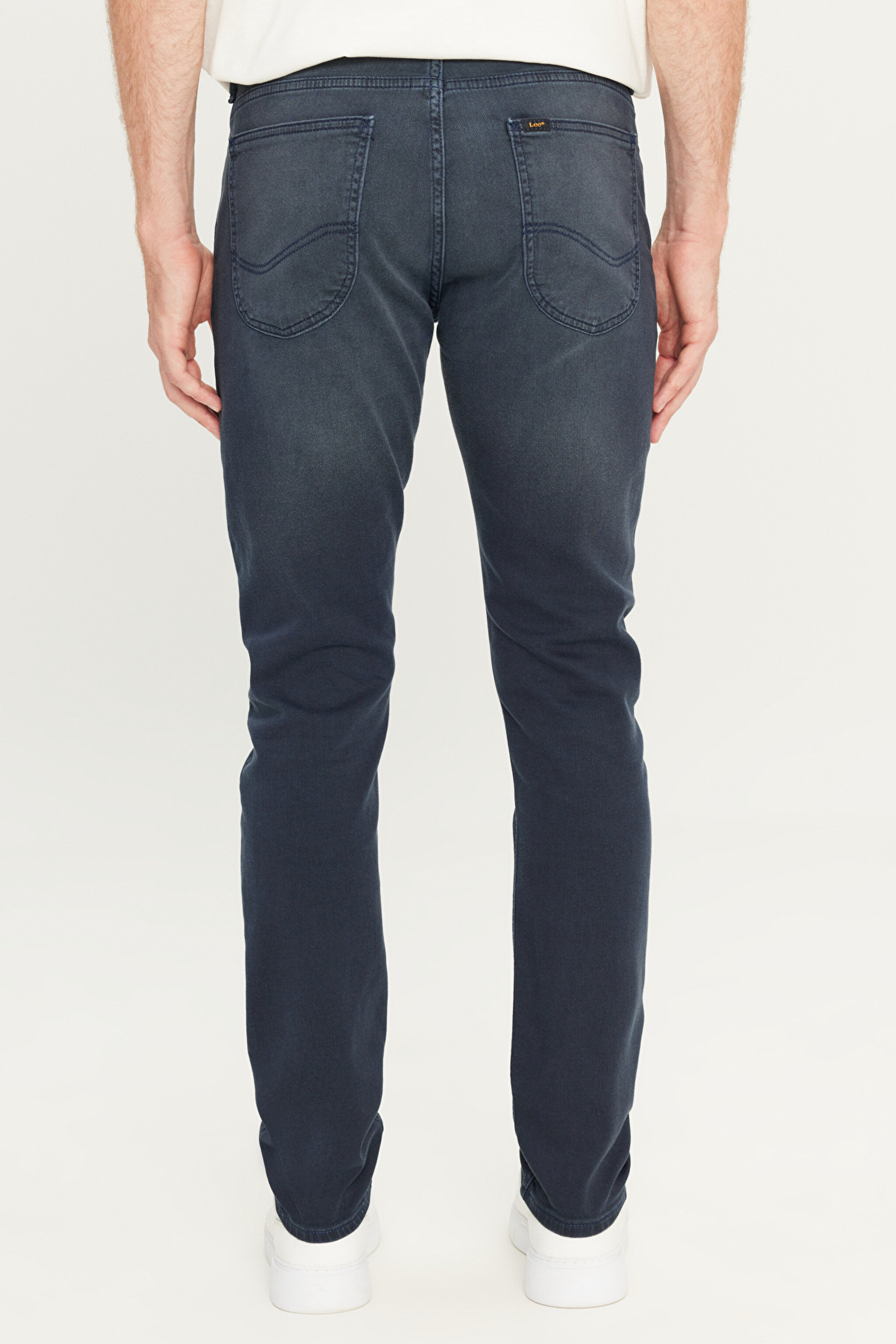 Luke Slim Fit Dar Kesim Normal Bel Pamuklu Esnek İndigo Jean Denim Pantolon - Dark Indigo-L71900036X1E (görsel 4)