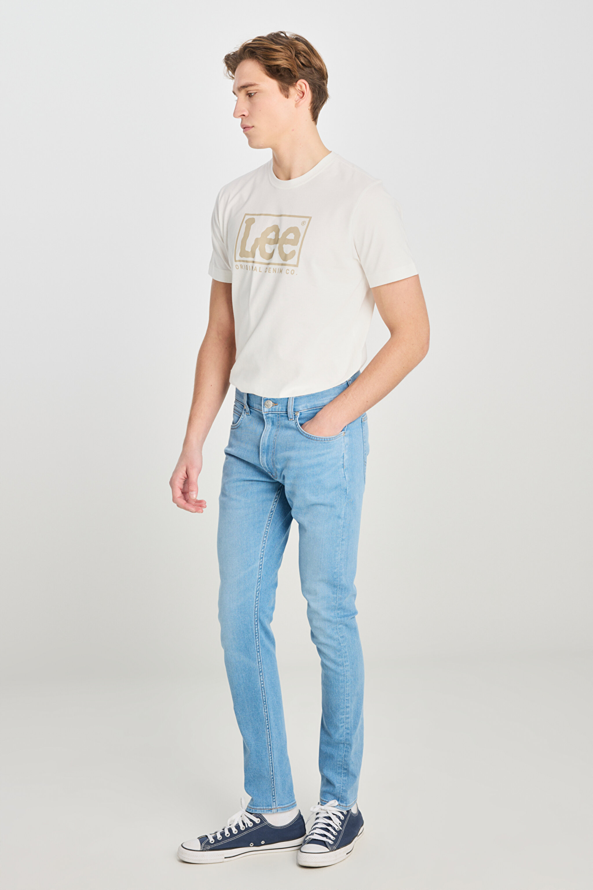 Luke Slim Fit Dar Kesim Açık Mavi Pamuklu Esnek Jean Denim Pantolon - Light Blue-L71900037404 (görsel 2)