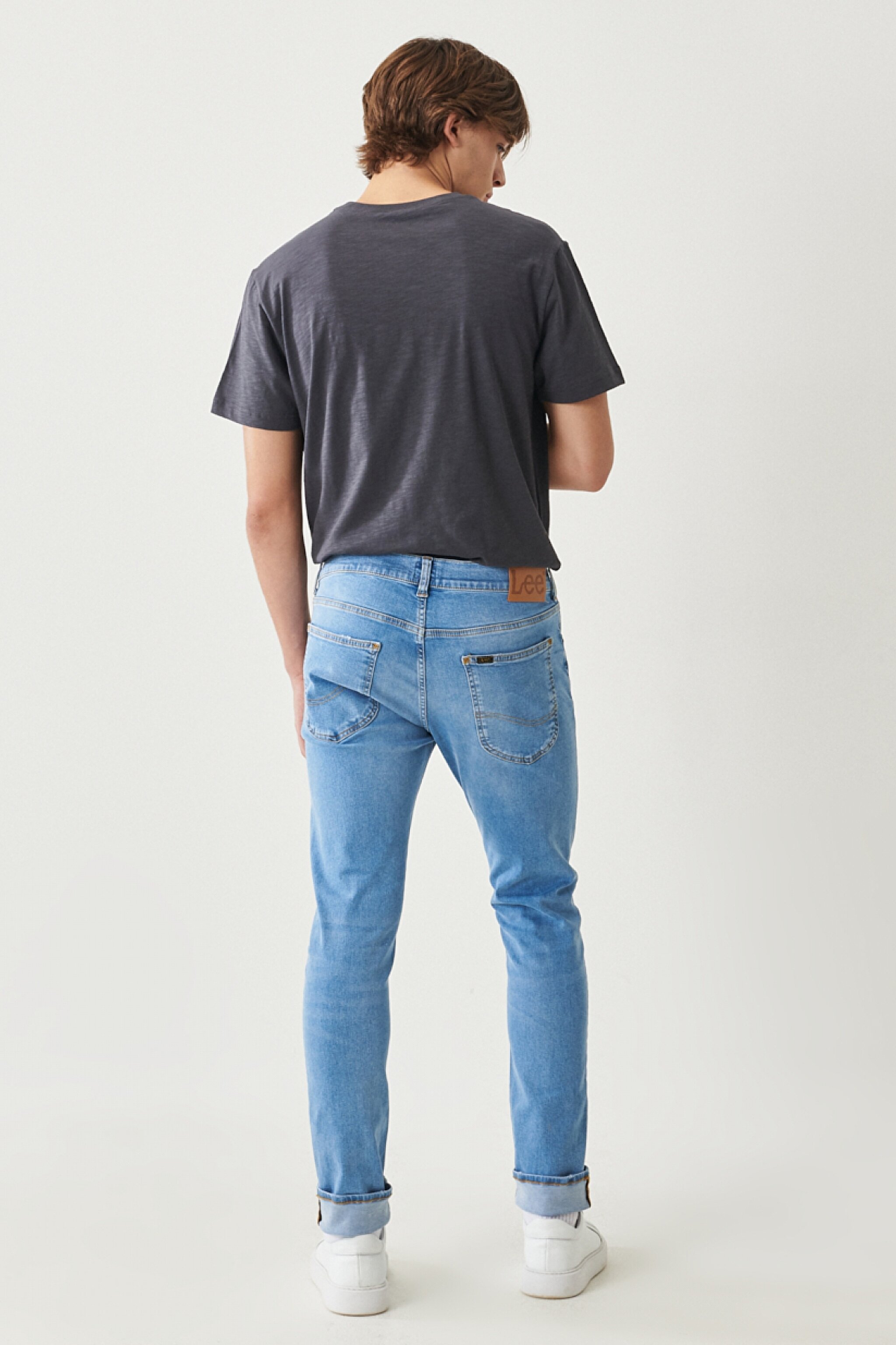 Luke Slim Tapered Fit Dar Kesim %100 Pamuk Açık Mavi Jean Kot Pantolon - Light Blue-L719004404 (görsel 7)