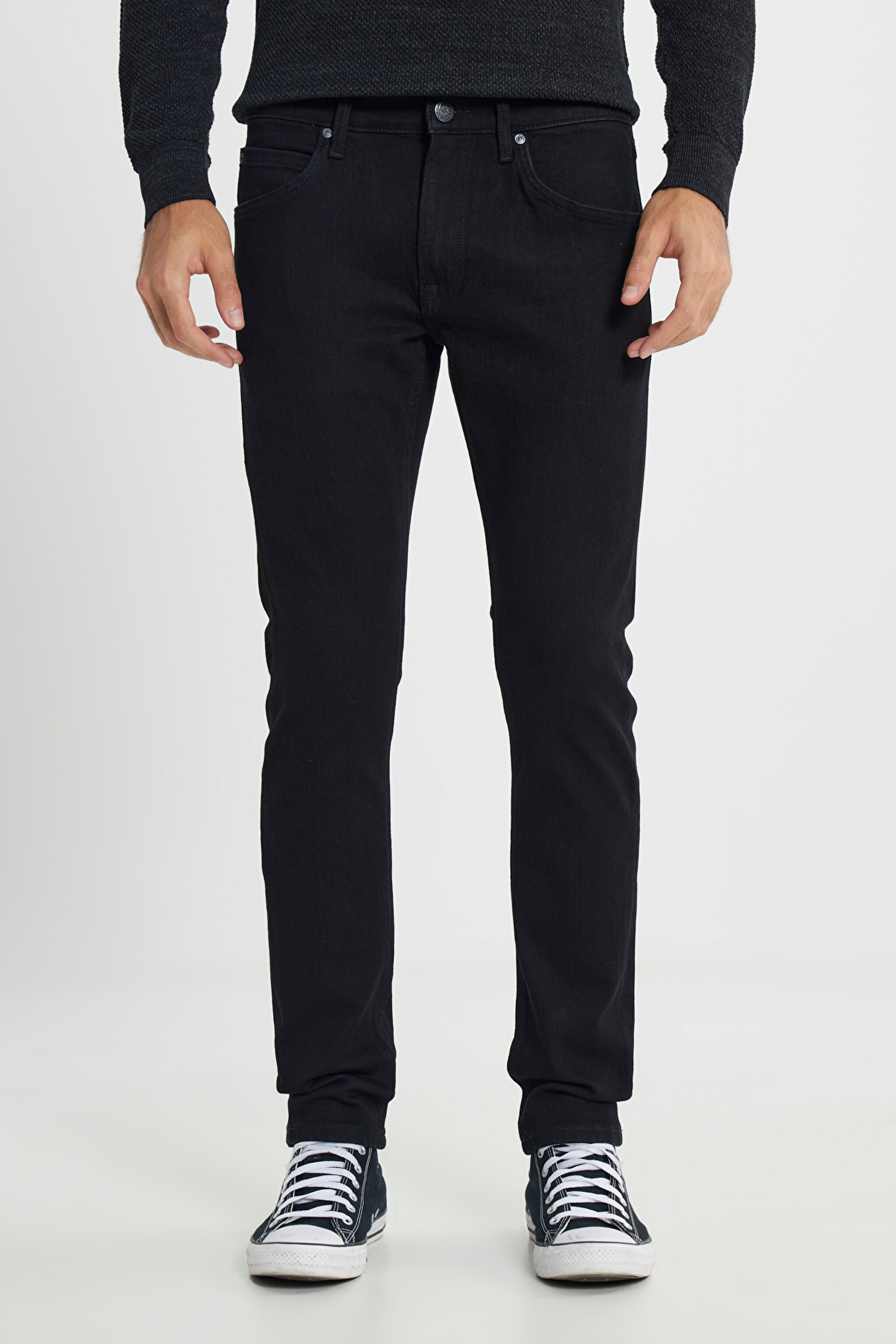 Luke Slim Fit Düşük Bel Denim Esnek Jean Kot Pantolon - Venom Black-L719012009 (görsel 3)