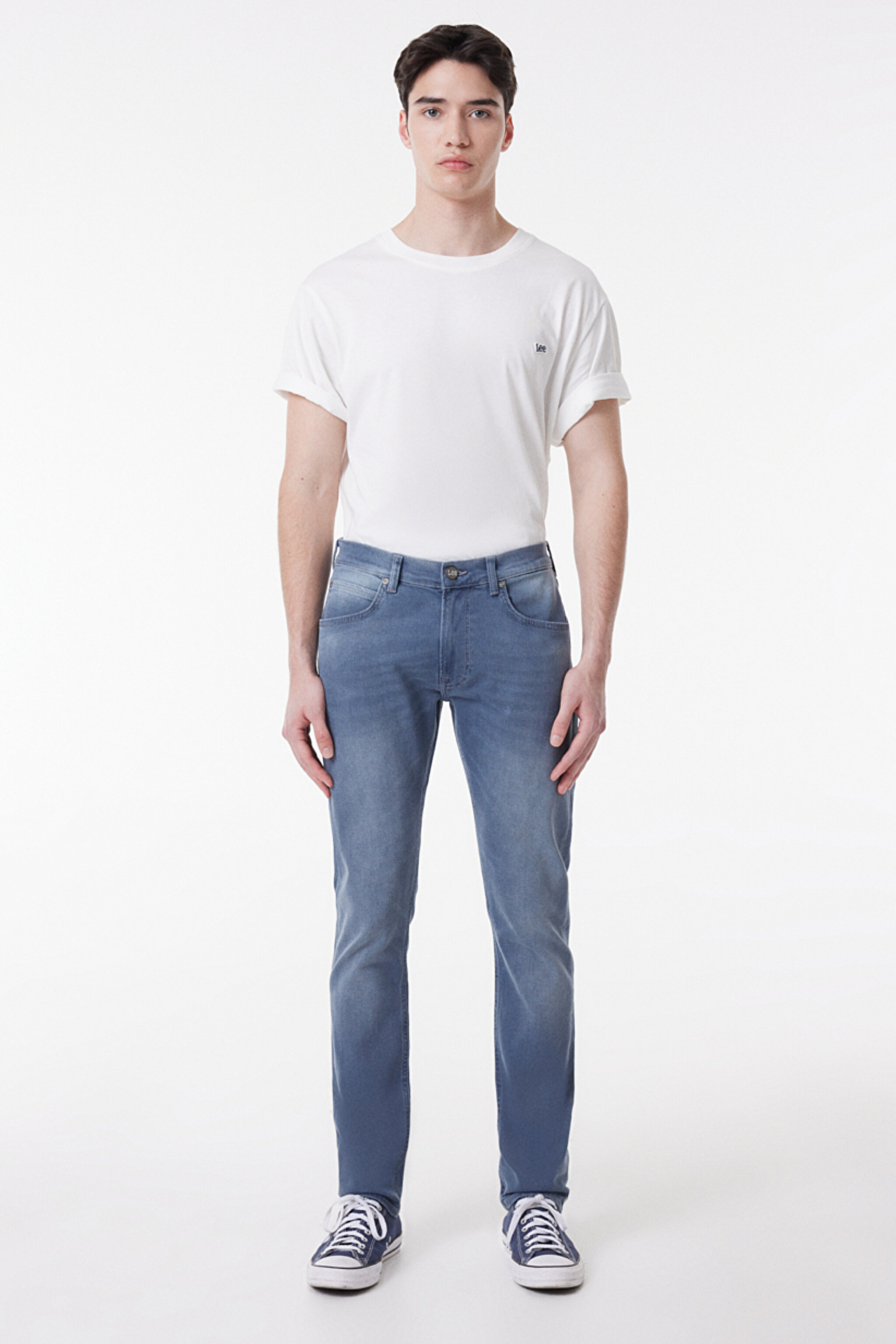 Luke Slim Tapered Esnek Jean Kot Pantolon - Oxford Tan-L719026UQ (görsel 2)