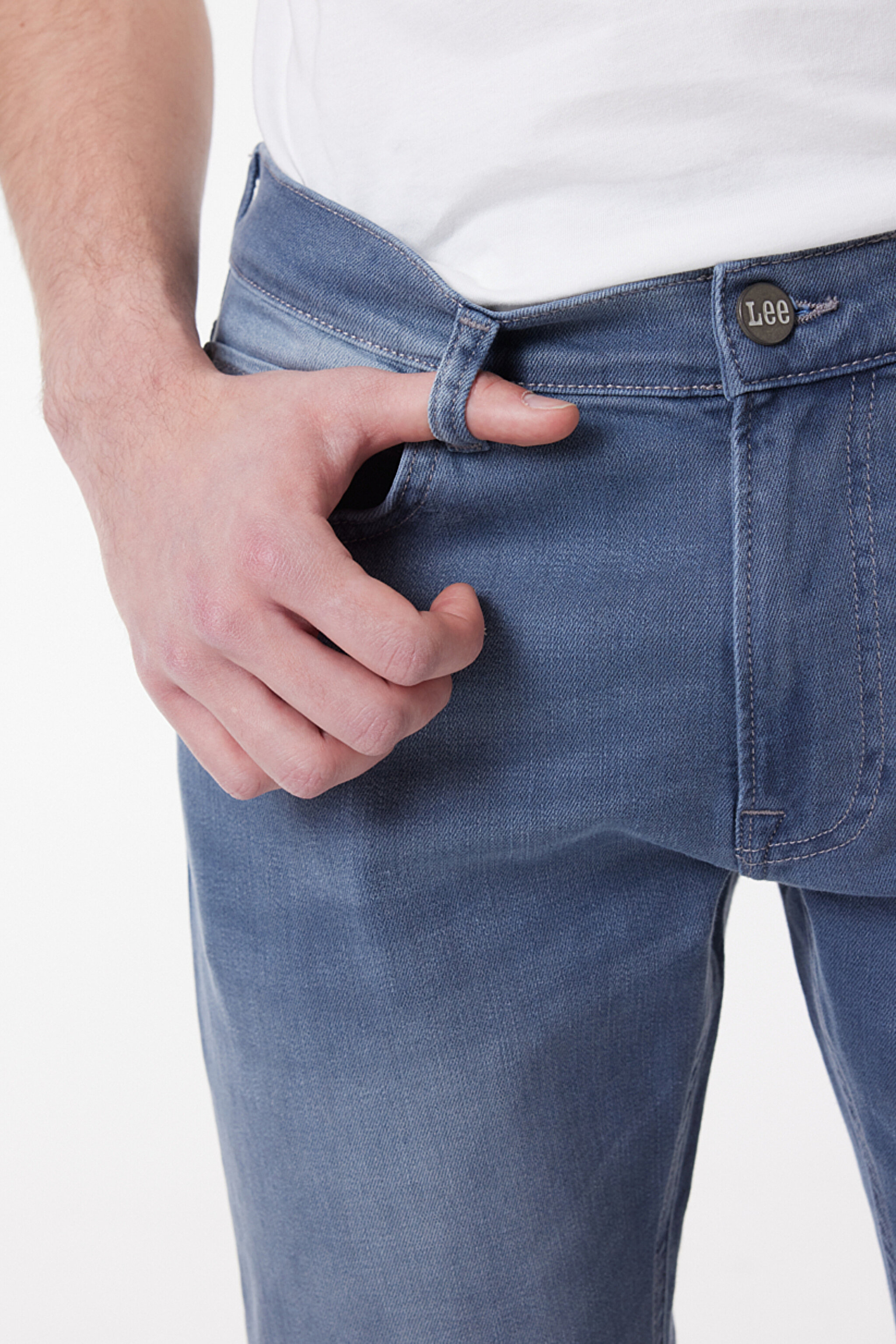 Luke Slim Tapered Esnek Jean Kot Pantolon - Oxford Tan-L719026UQ (görsel 4)