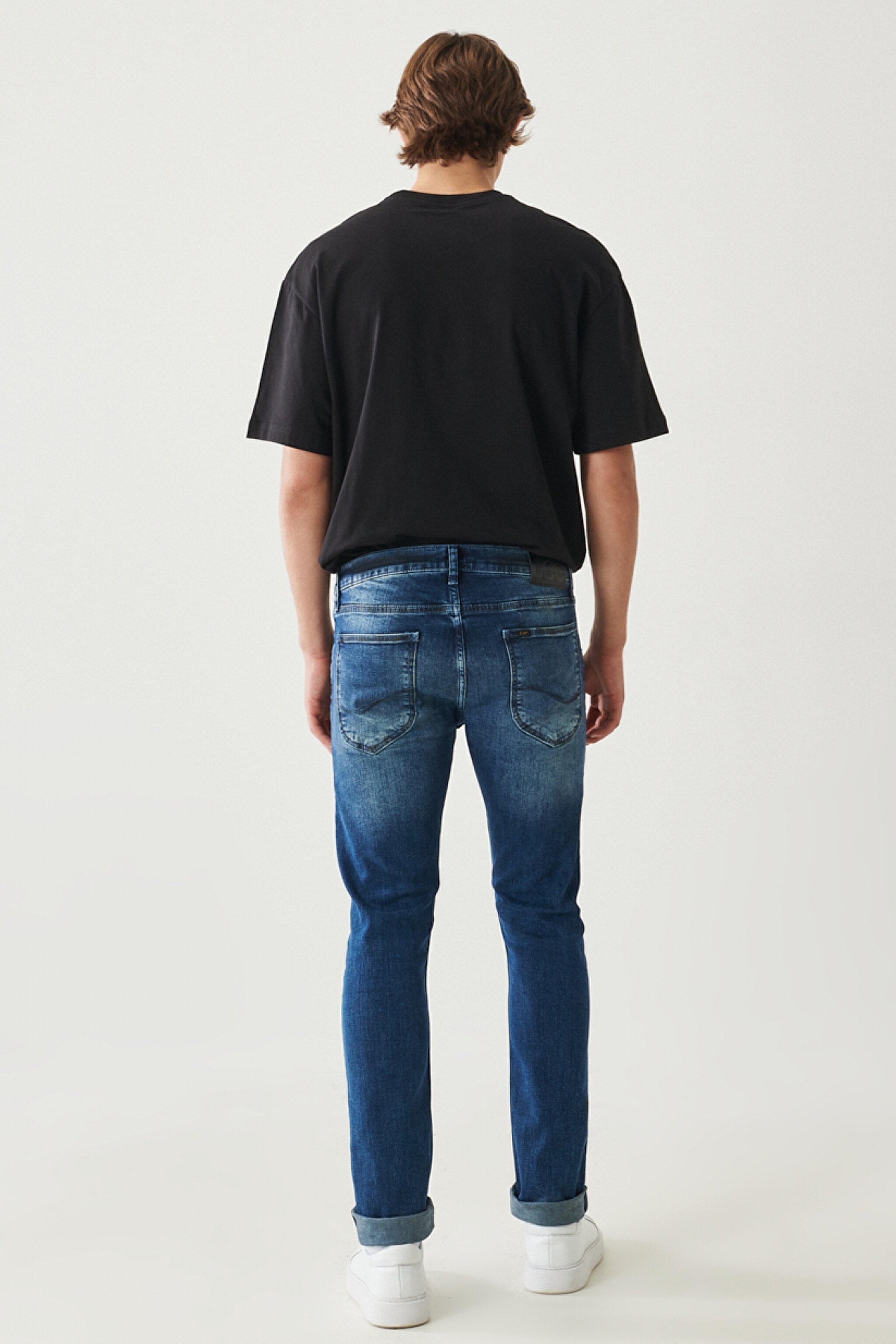 Luke Slim Tapered Fit Normal Bel Esnek Jean Kot Pantolon - Crown Blue-L719027398 (görsel 6)