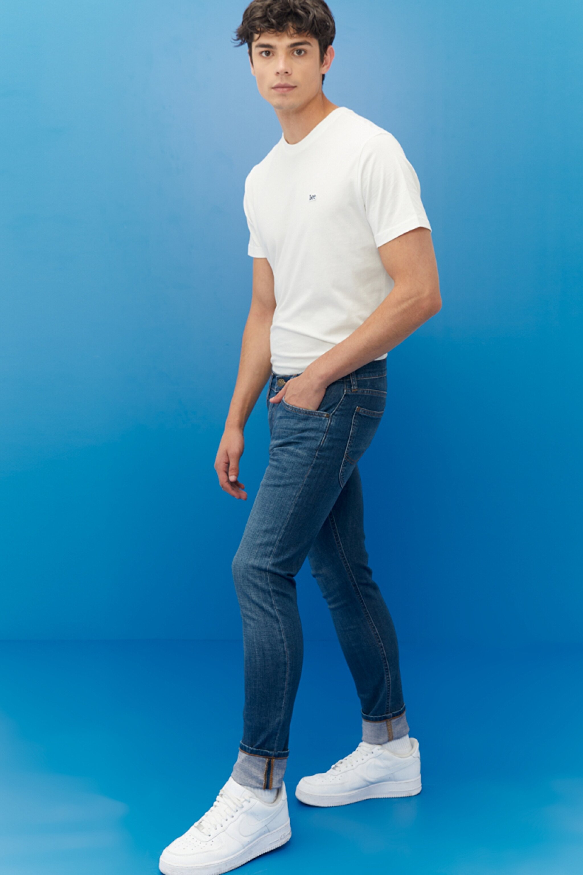 Luke Slim Tapered Esnek Jean Kot Pantolon - Dark Blue-L719031408 (görsel 2)