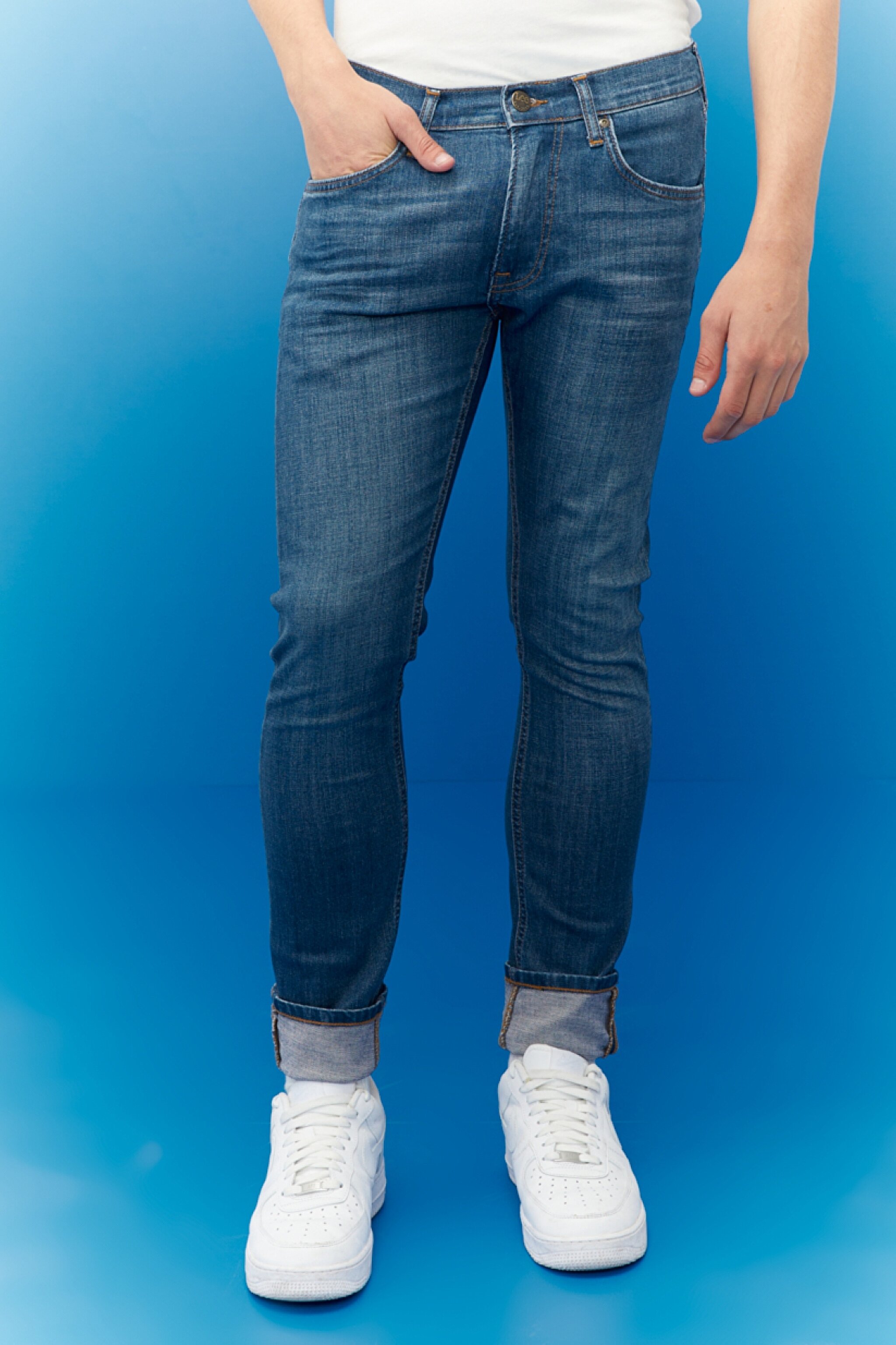 Luke Slim Tapered Esnek Jean Kot Pantolon - Dark Blue-L719031408 (görsel 3)