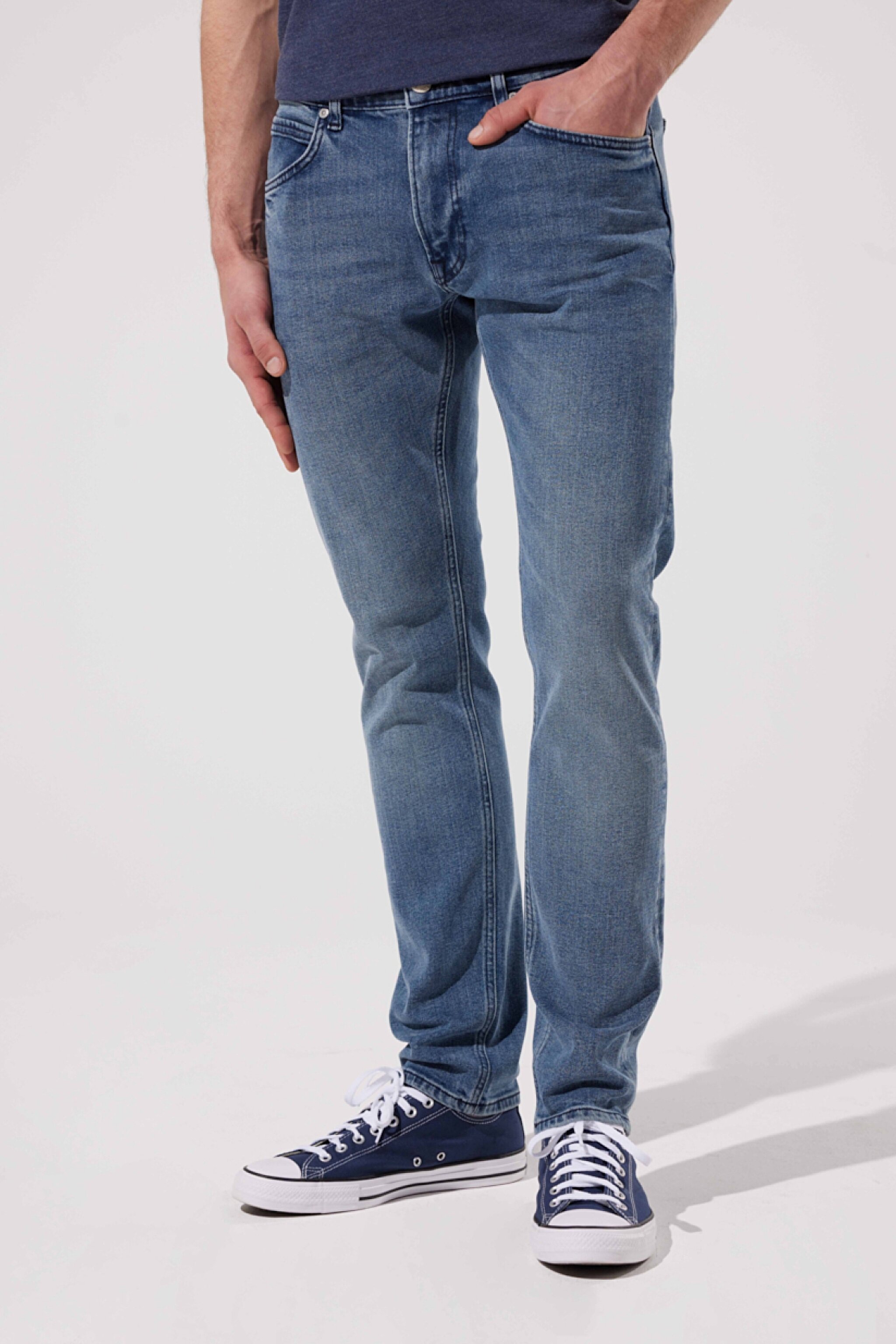 Luke Slim Fit Dar Kesim Normal Bel Mavi Esnek Jean Kot Pantolon - Light Blue-L719043404