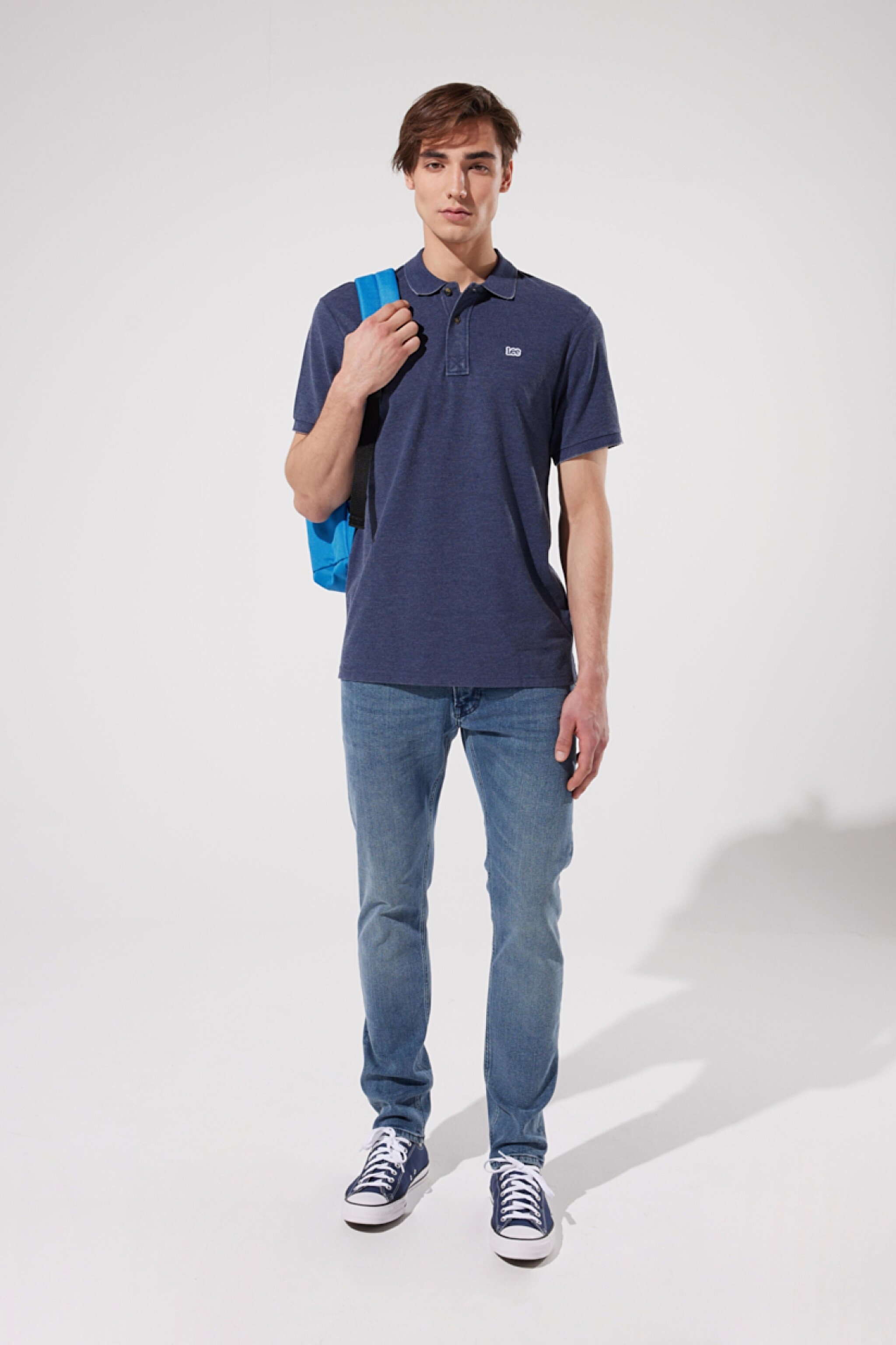 Luke Slim Fit Dar Kesim Normal Bel Mavi Esnek Jean Kot Pantolon - Light Blue-L719043404 (görsel 3)