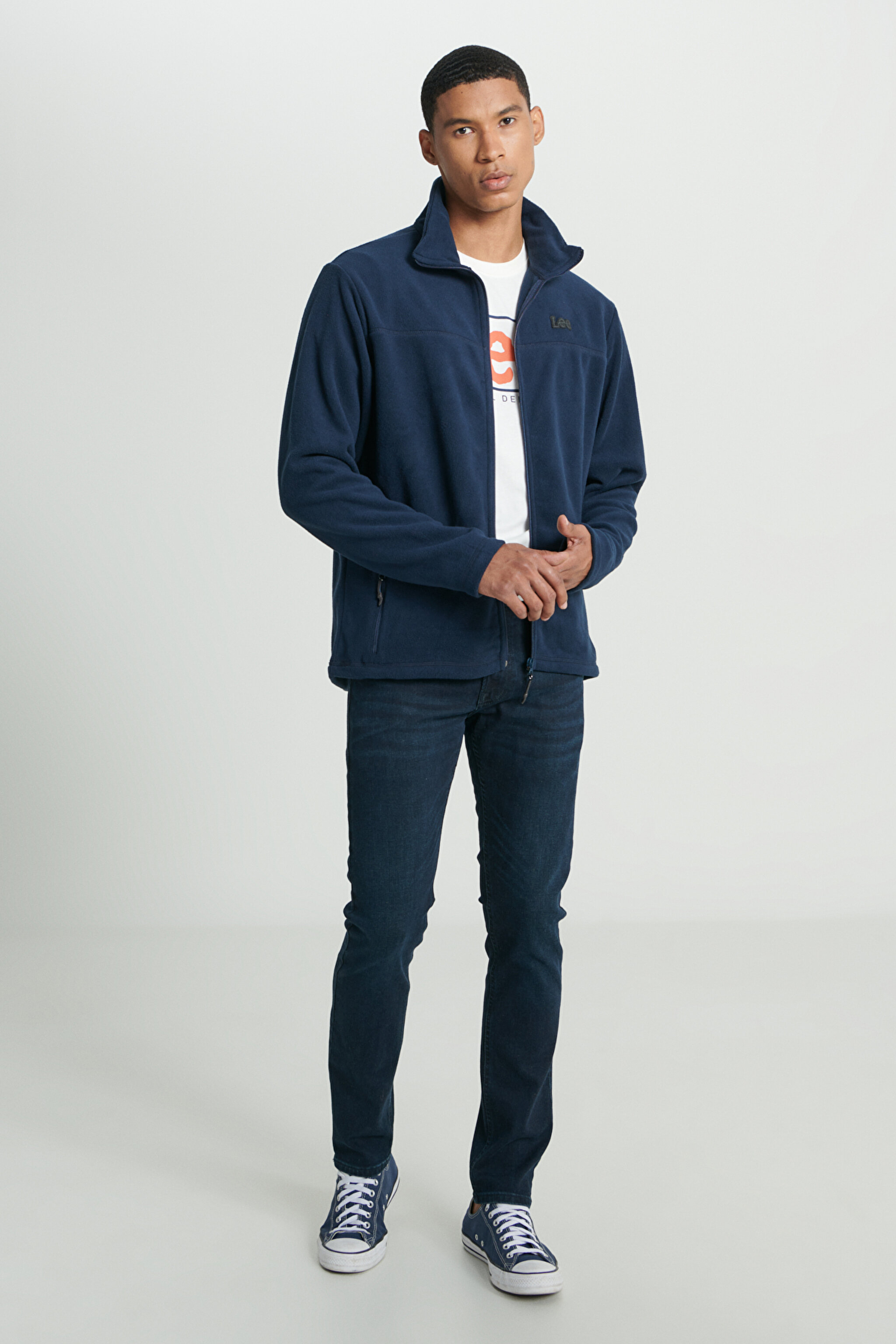 Luke Slim Fit Dar Kesim Normal Bel Koyu Mavi Esnek Jean Kot Pantolon - Dark Stone-L719045098 (görsel 2)