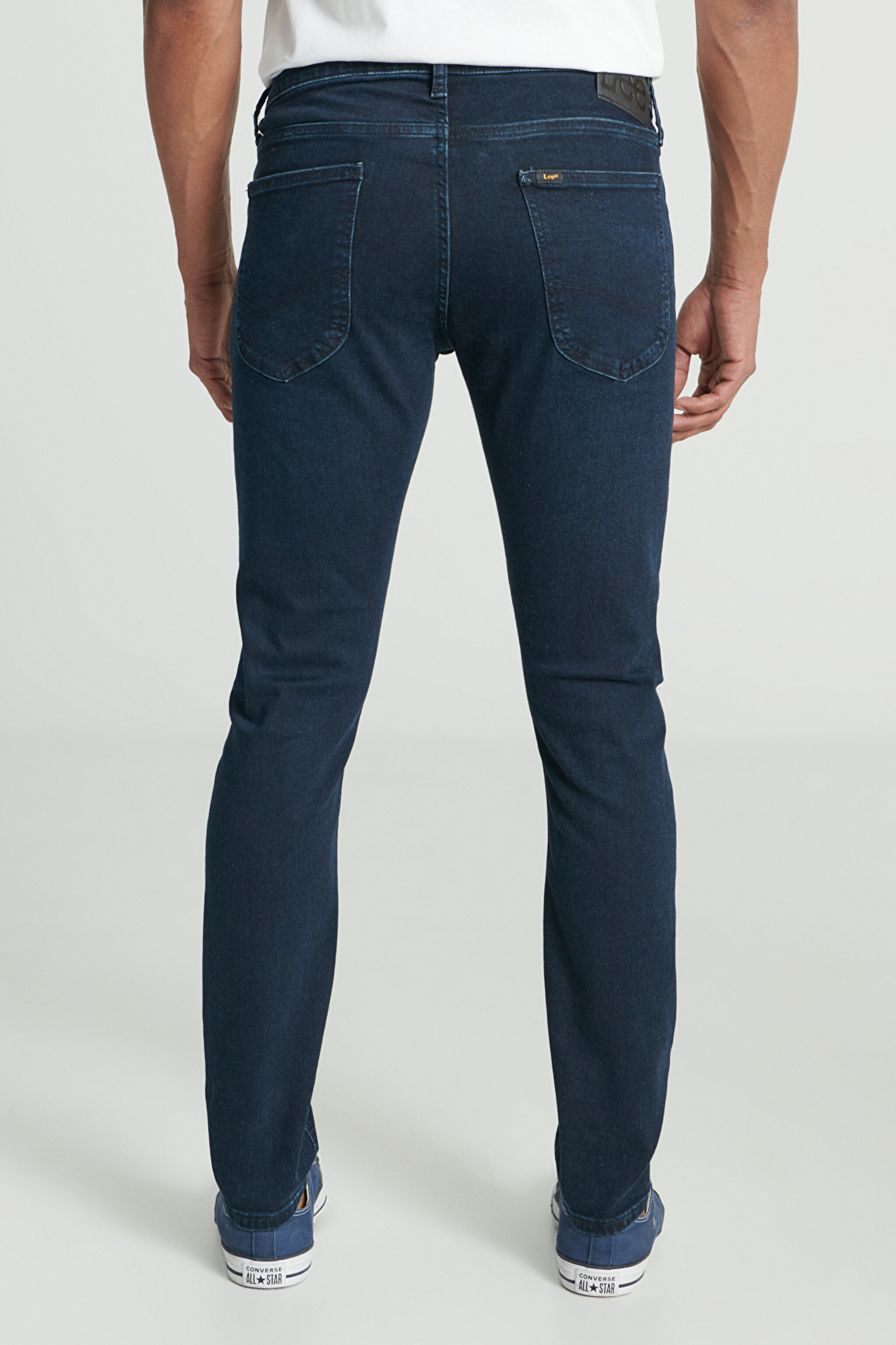 Luke Slim Fit Dar Kesim Normal Bel Koyu Mavi Esnek Jean Kot Pantolon - Dark Stone-L719045098 (görsel 5)