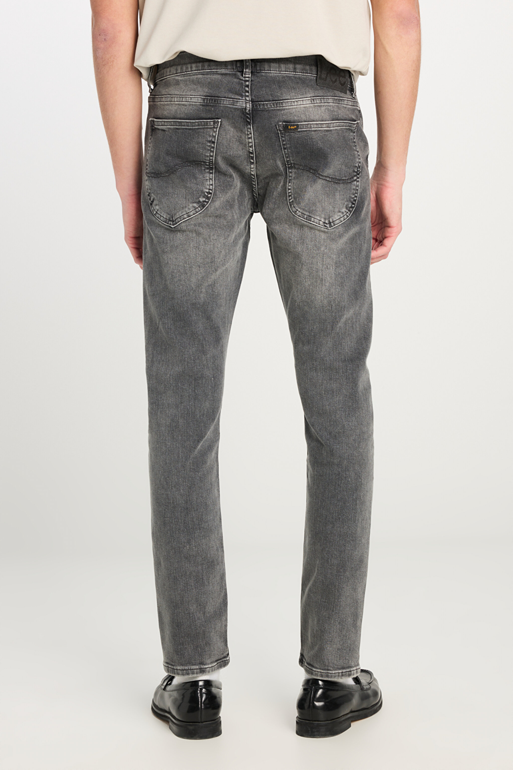 Luke Slim Fit Dar Kesim Normal Bel Açık Gri Esnek Jean Kot Pantolon - Light Grey-L719053CM (görsel 4)