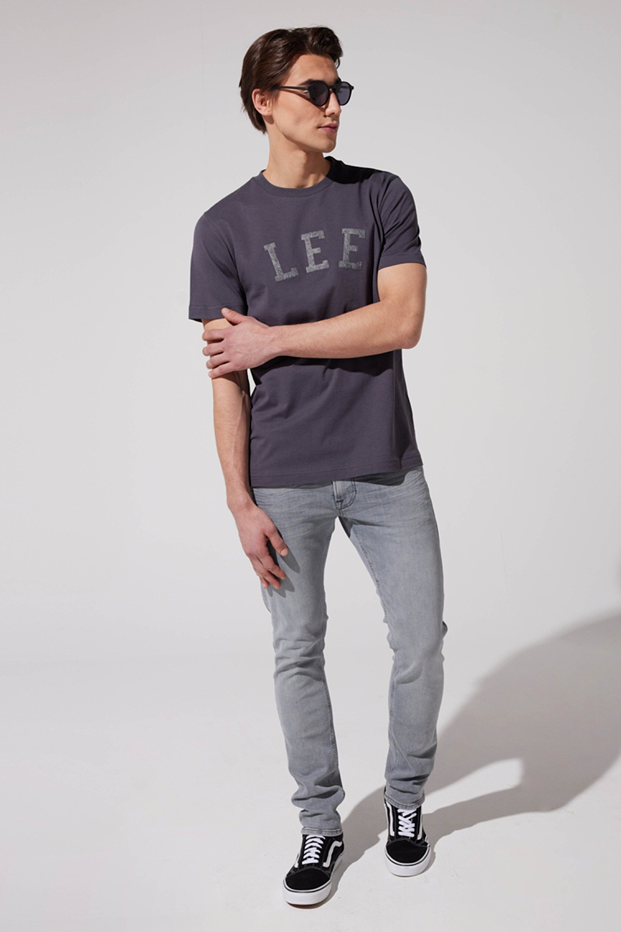 Luke Slim Fit Dar Kesim Normal Bel Gri Esnek Jean Kot Pantolon - Gray-L719058035 (görsel 2)