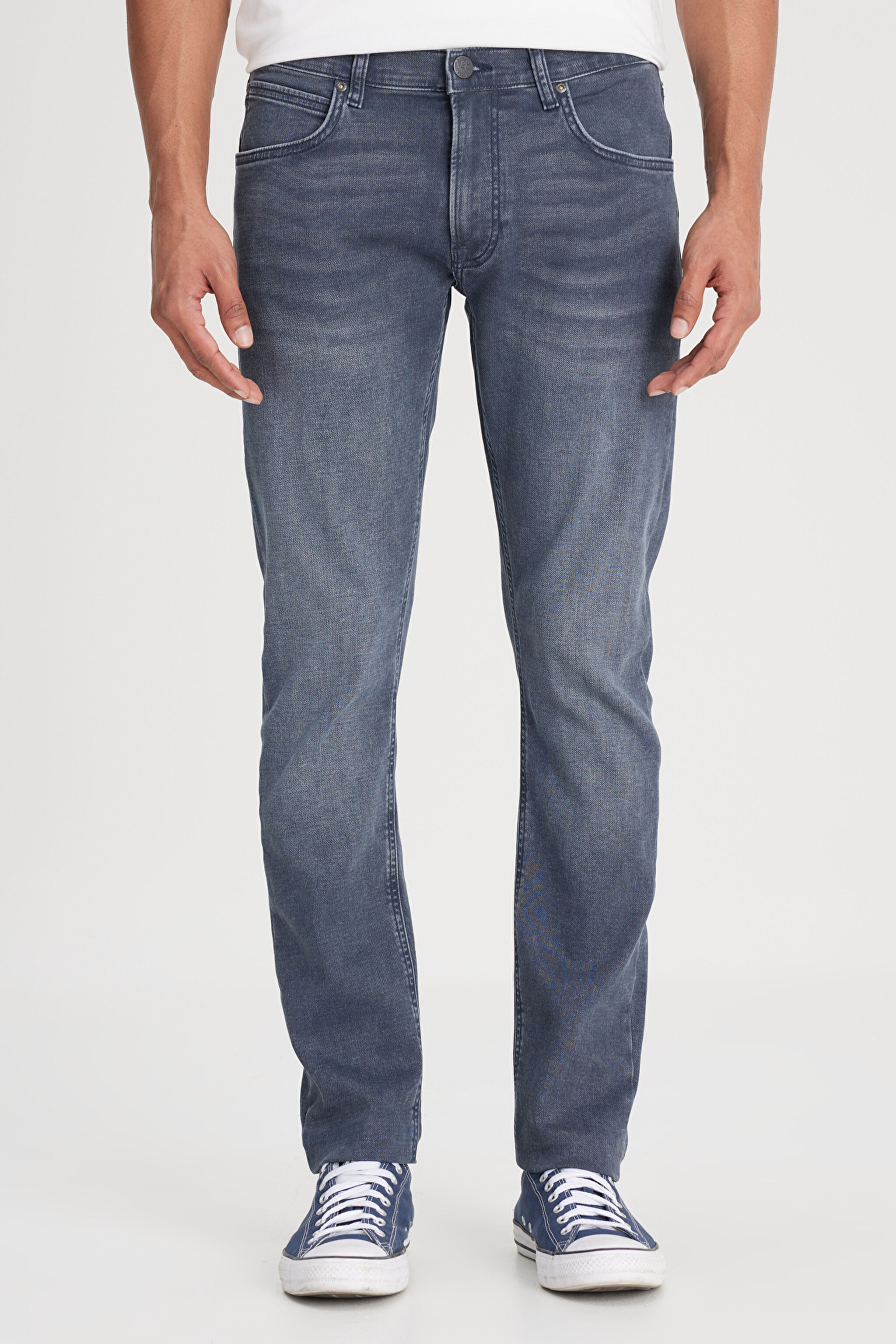 Luke Slim Fit Dar Kesim Normal Bel Esnek Jean Kot Pantolon - Random Wash-L719072853 (görsel 5)