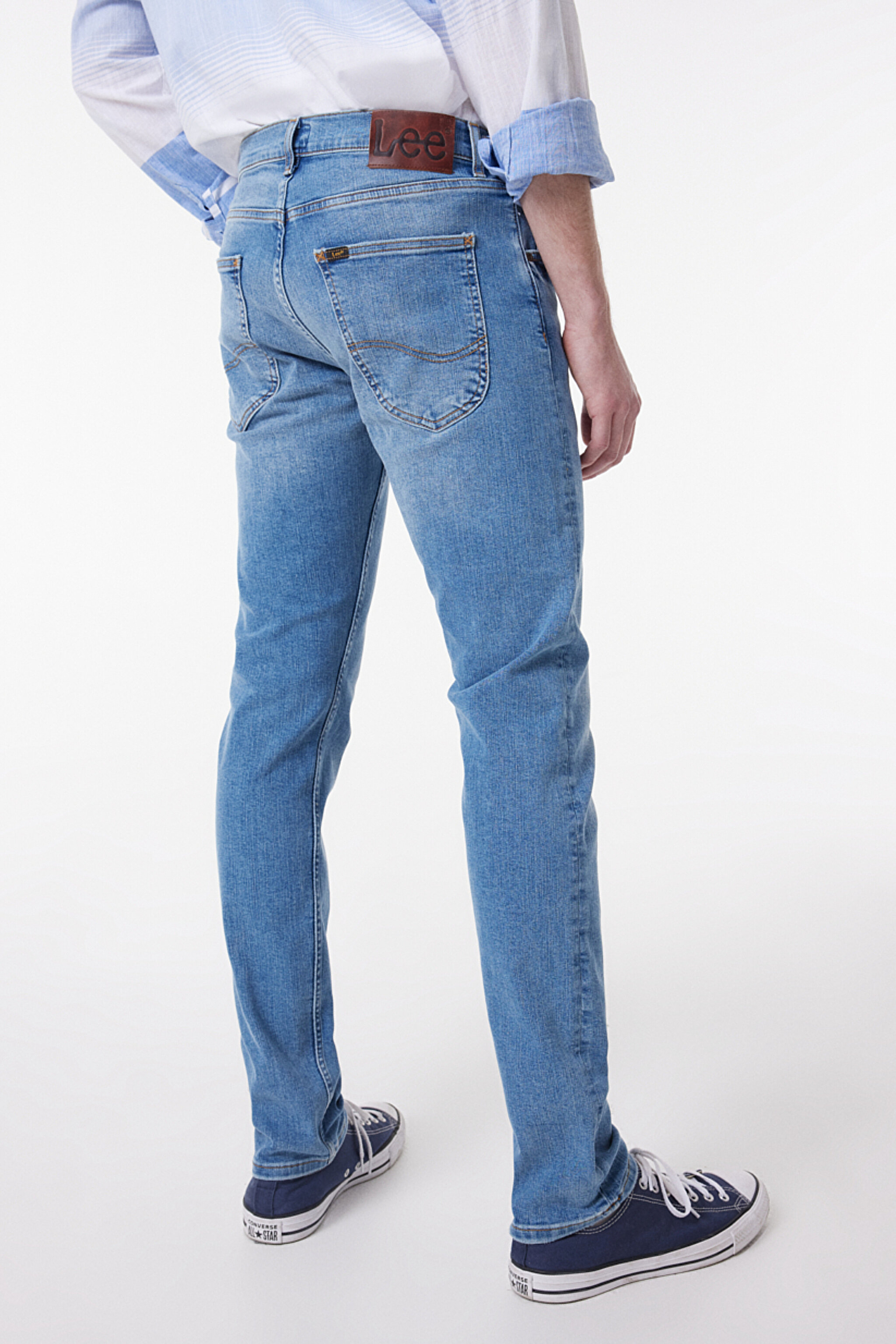 Luke Slim Fit Dar Kesim Düşük Bel Açık Mavi Esnek Jean Kot Pantolon - Light Blue-L719087404 (görsel 4)