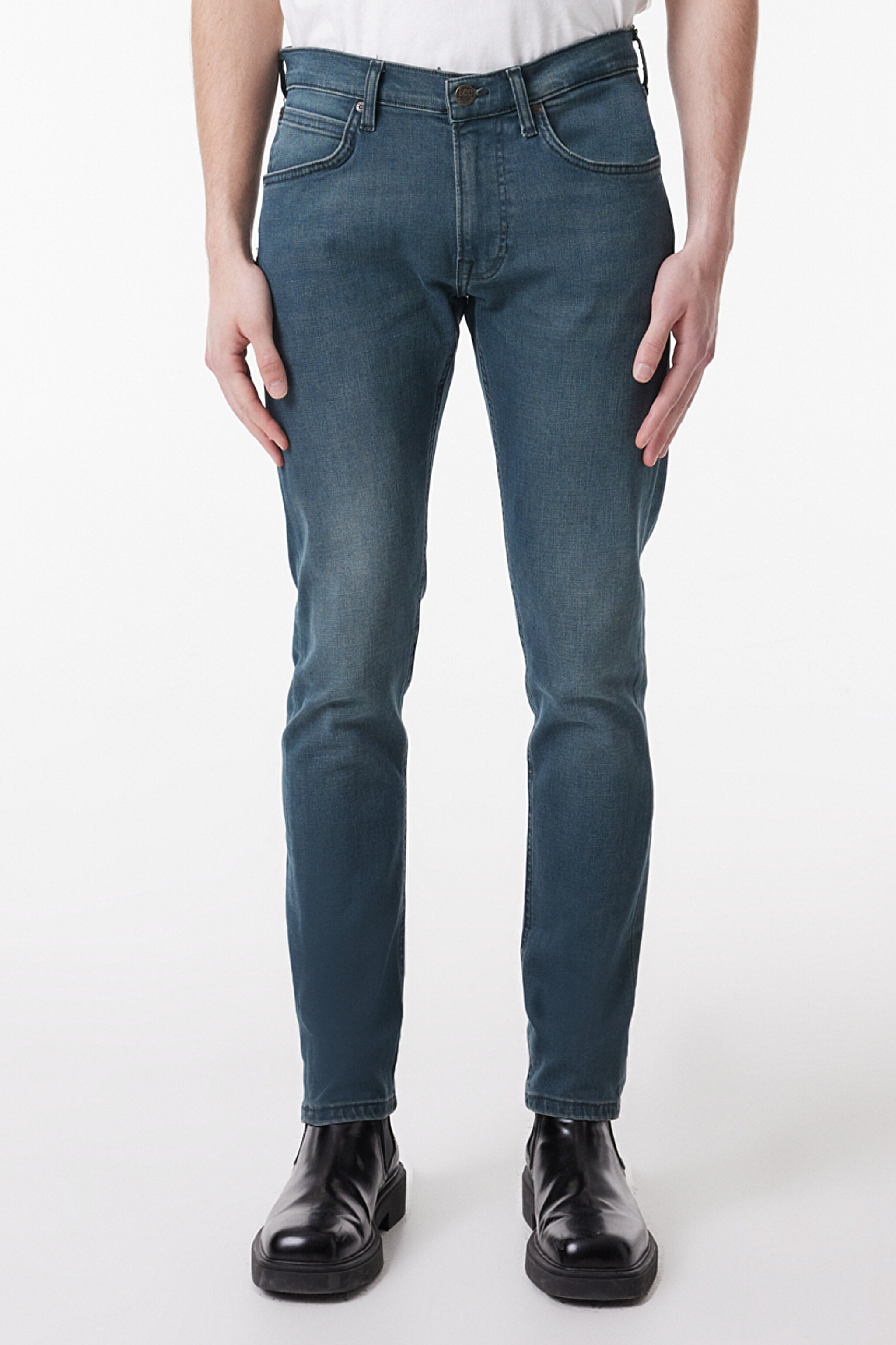 Luke Slim Fit Dar Kesim Düşük Bel Koyu Mavi Esnek Jean Kot Pantolon - Stone-L71909258 (görsel 2)