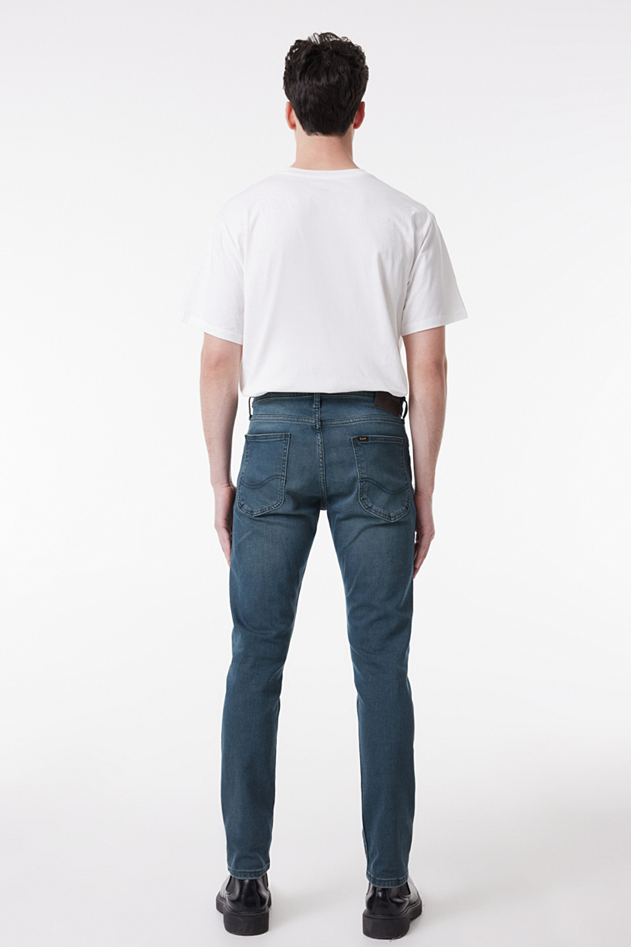 Luke Slim Fit Dar Kesim Düşük Bel Koyu Mavi Esnek Jean Kot Pantolon - Stone-L71909258 (görsel 4)