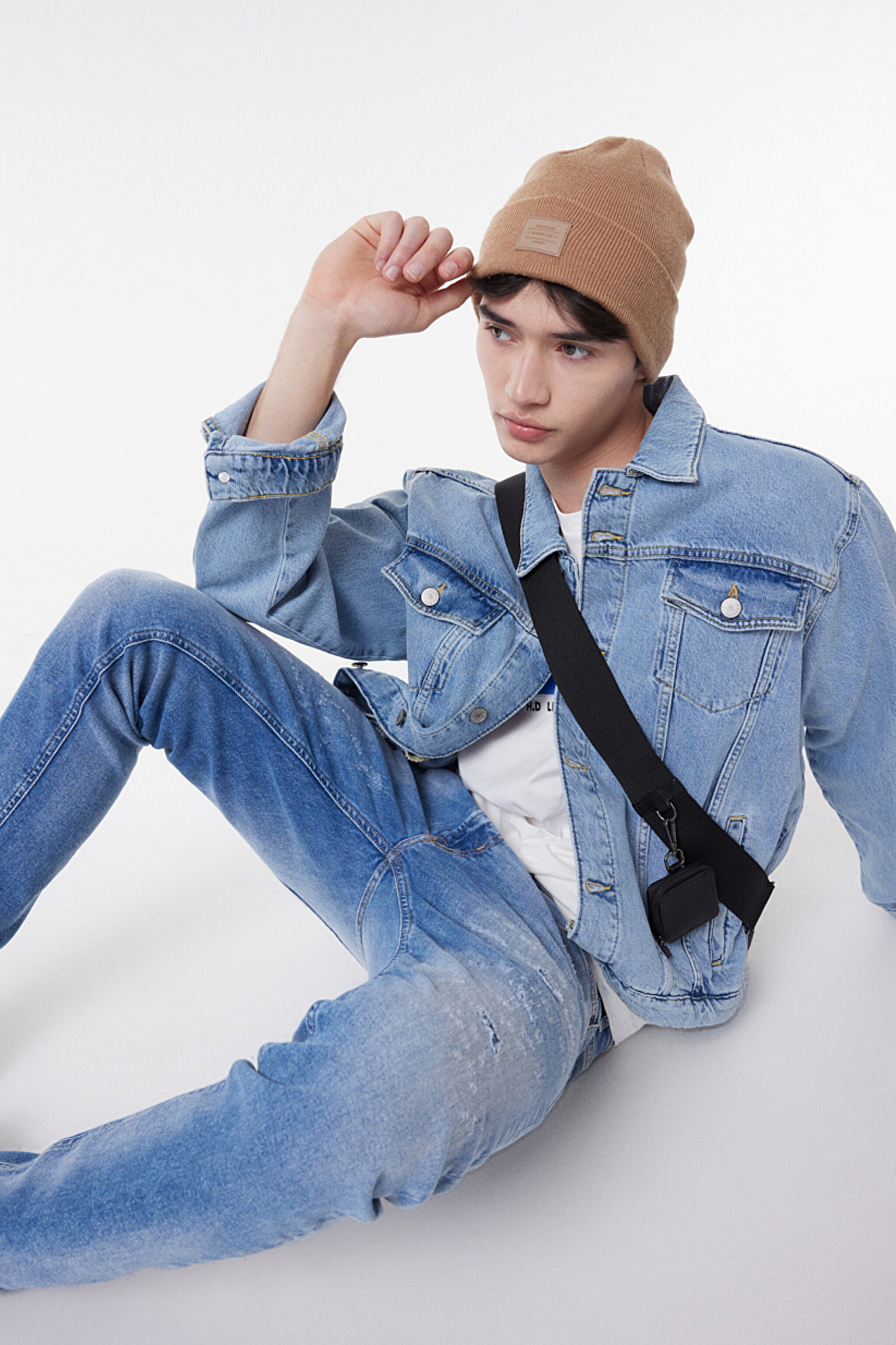 Slim Fit Dar Kesim Normal Bel Taşlamalı Açık Mavi Esnek Luke Jean Denim Kot Pantolon - Light Blue-L719119404 (görsel 4)