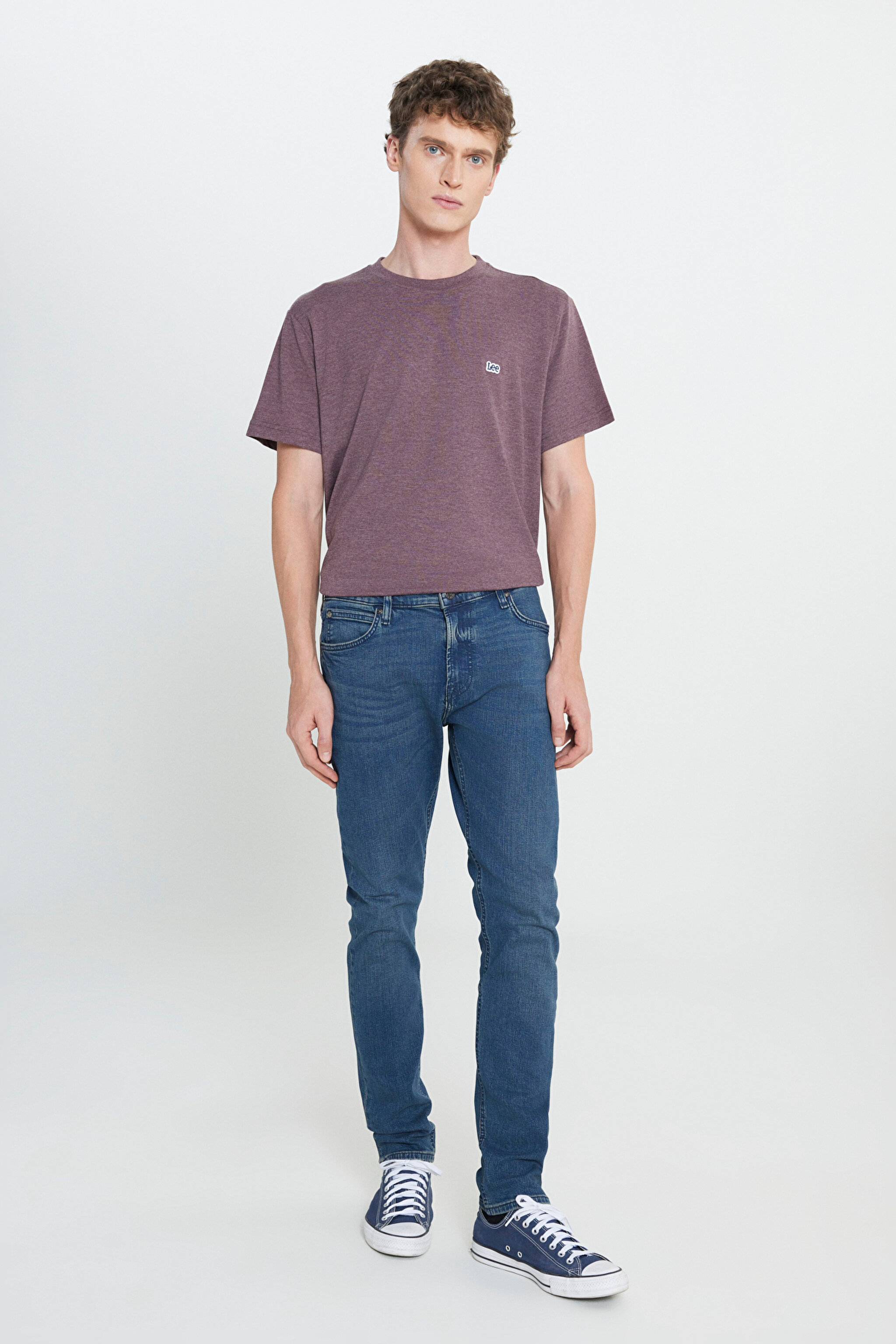 Slim Fit Dar Kesim Normal Bel Dar Paça Luke Mavi Jean Kot Pantolon