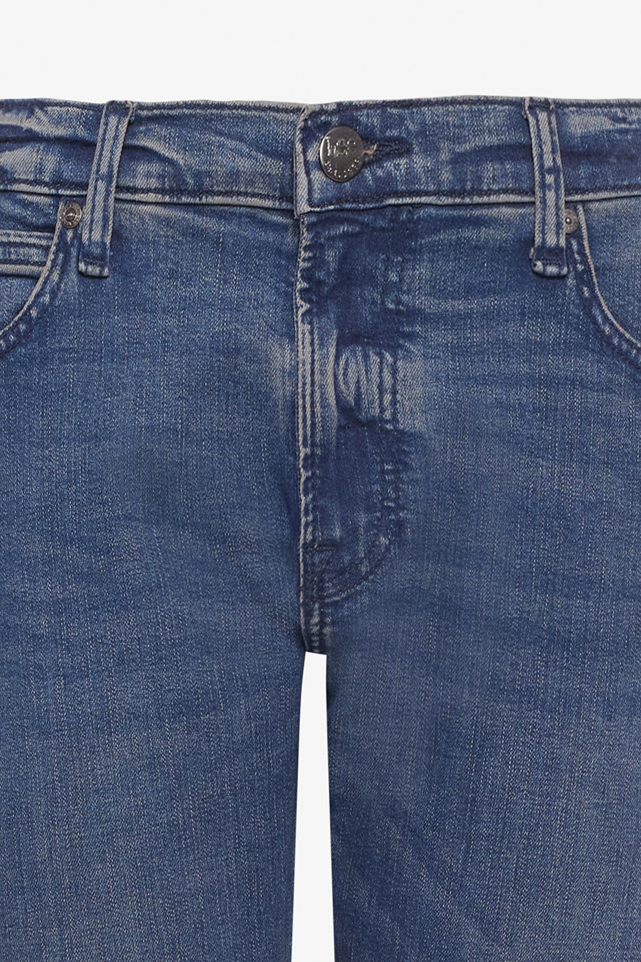 Slim Fit Dar Kesim Normal Bel Dar Paça Luke Mavi Jean Kot Pantolon - Mid Blue-L719127XT (görsel 8)