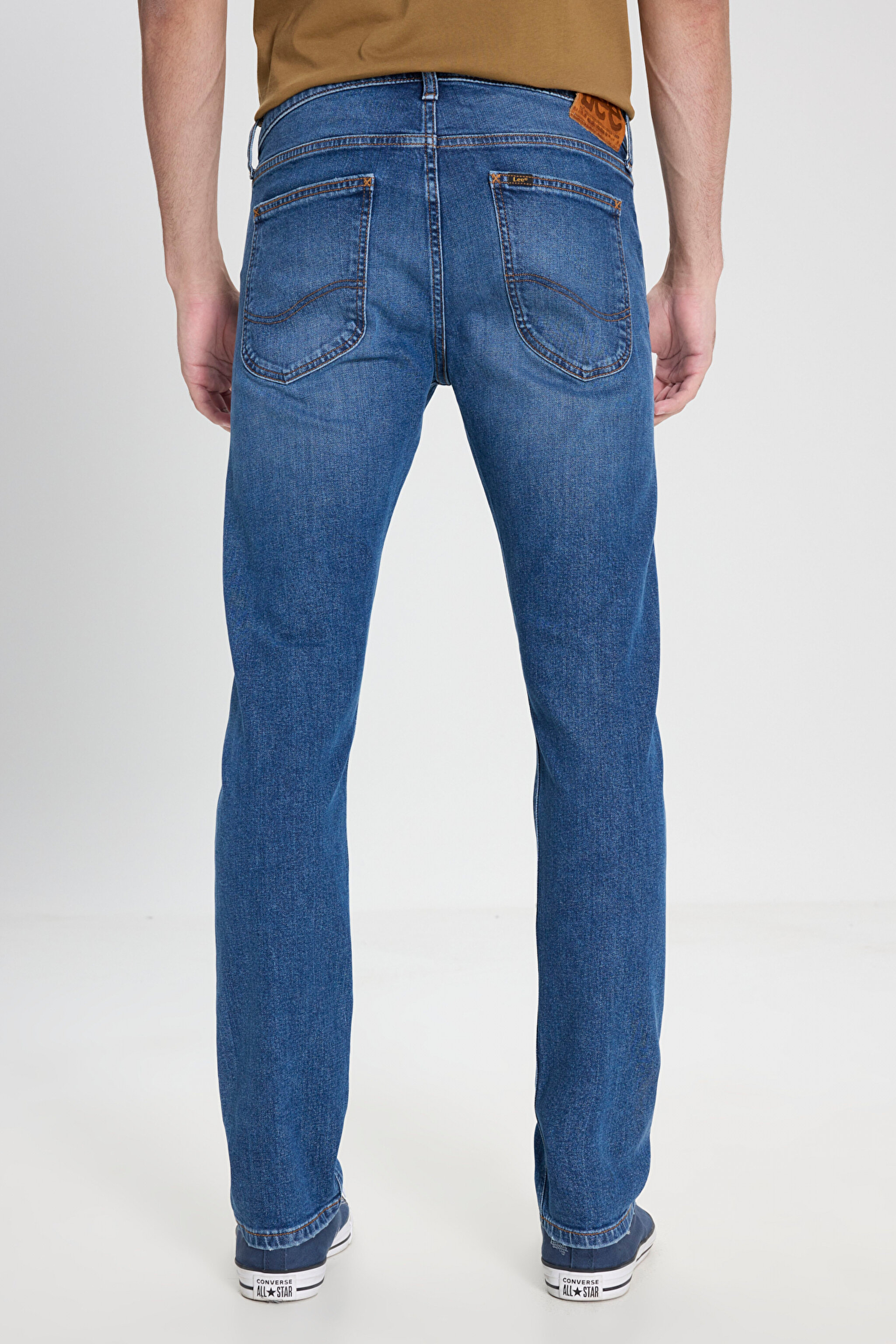 Luke Slim Fit Dar Kesim Normal Bel Dar Paça İndigo Jean Denim Pantolon - Light Indigo-L719161319 (görsel 4)