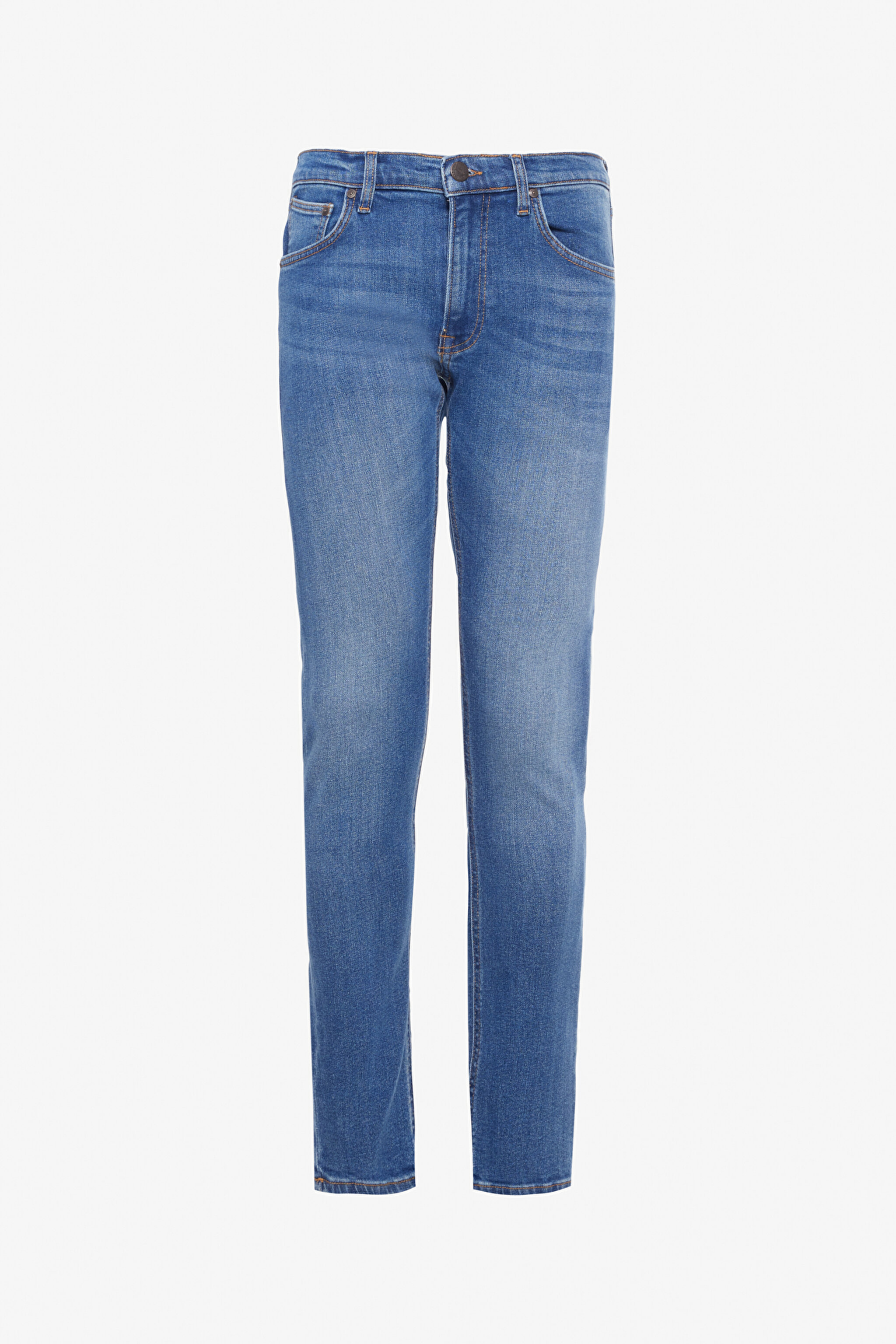 Slim Fit Dar Kesim Normal Bel Dar Paça Luke Açık Mavi Jean Kot Pantolon - Light Blue-L719183404 (görsel 7)