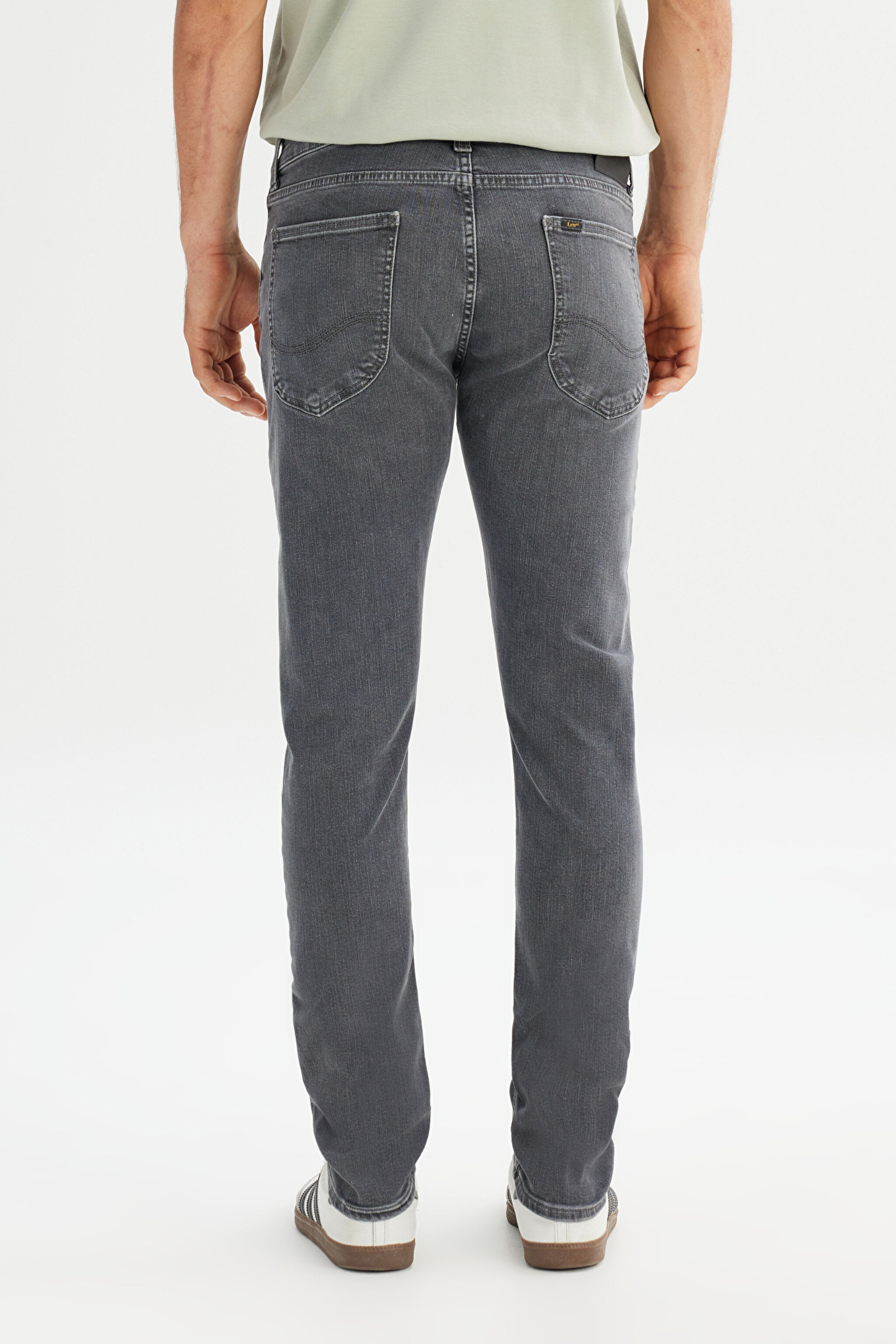 Pamuklu Slim Fit Dar Kesim Cepli Esnek Denim Jean Kot Pantolon - Ashes-L7199020905 (görsel 5)