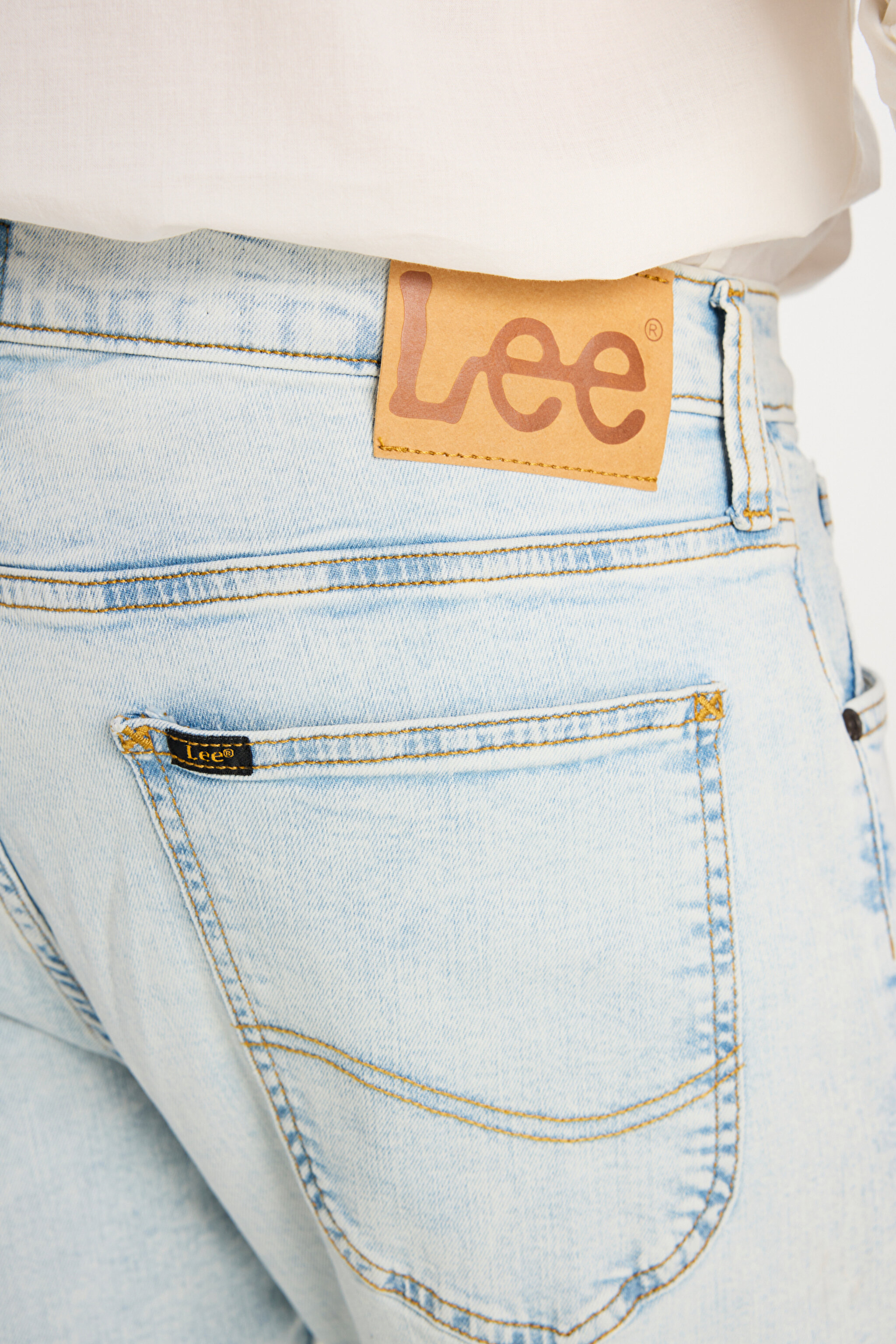Luke Slim Fit Dar Kesim Normal Bel Açık Mavi Esnek Jean Kot Pantolon - Extra Light Worn in-L719CAC54 (görsel 6)