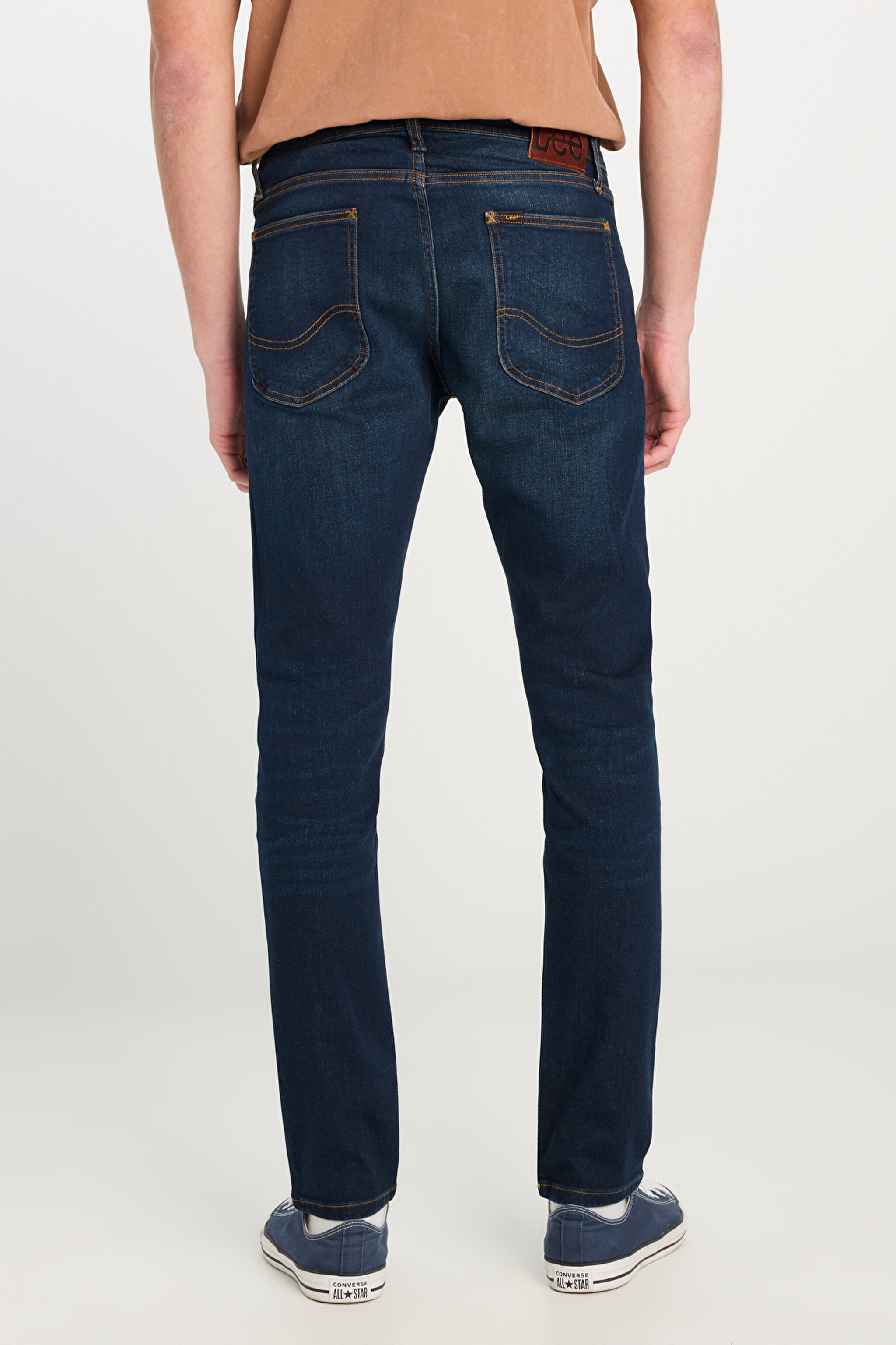 Luke Slim Fit Düşük Bel Denim Esnek Jean Kot Pantolon - Dark Blue-L719GCBY (görsel 4)