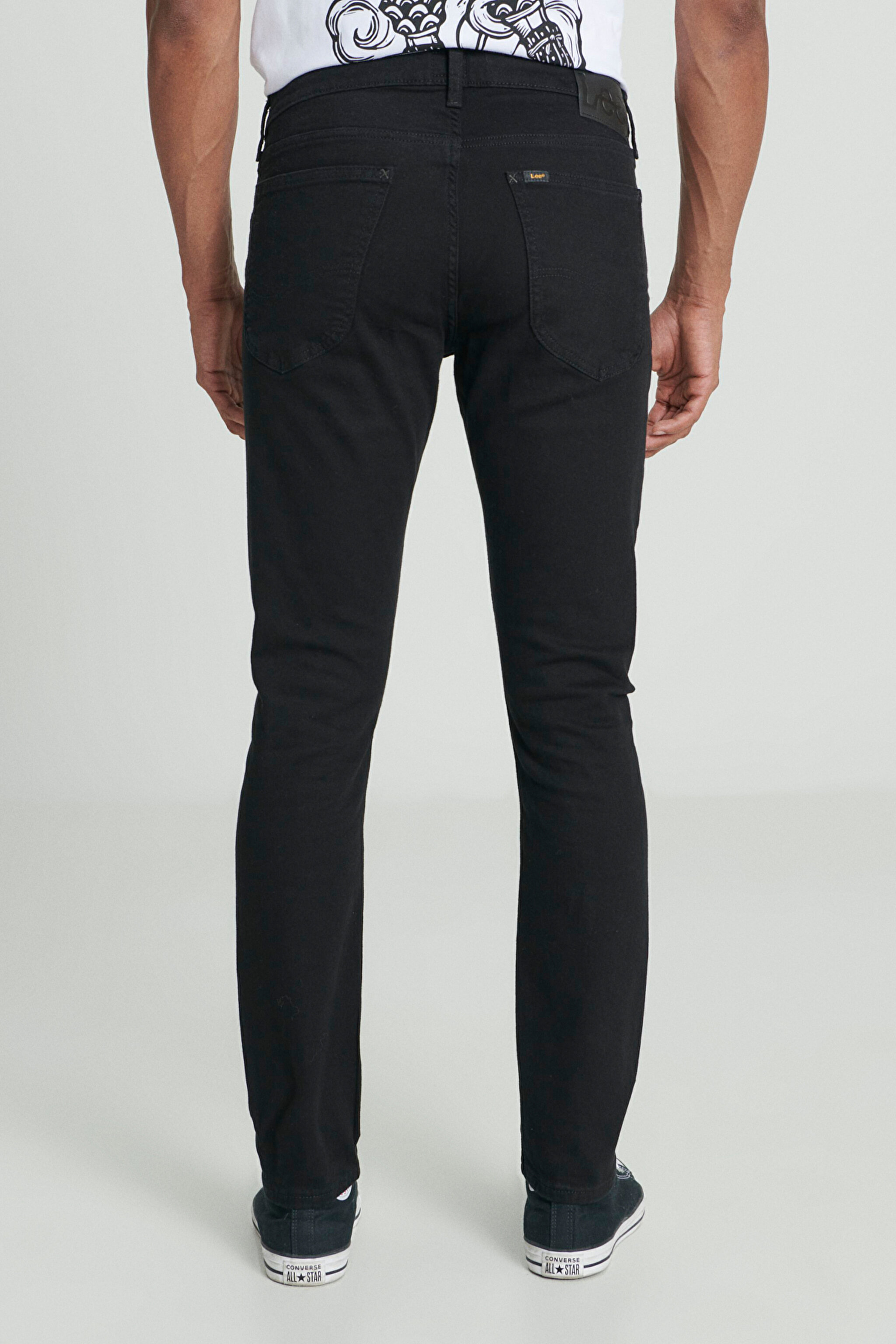 Luke Slim Fit Düşük Bel Denim Esnek Jean Kot Pantolon - Clean Black-L719HFAE (görsel 6)