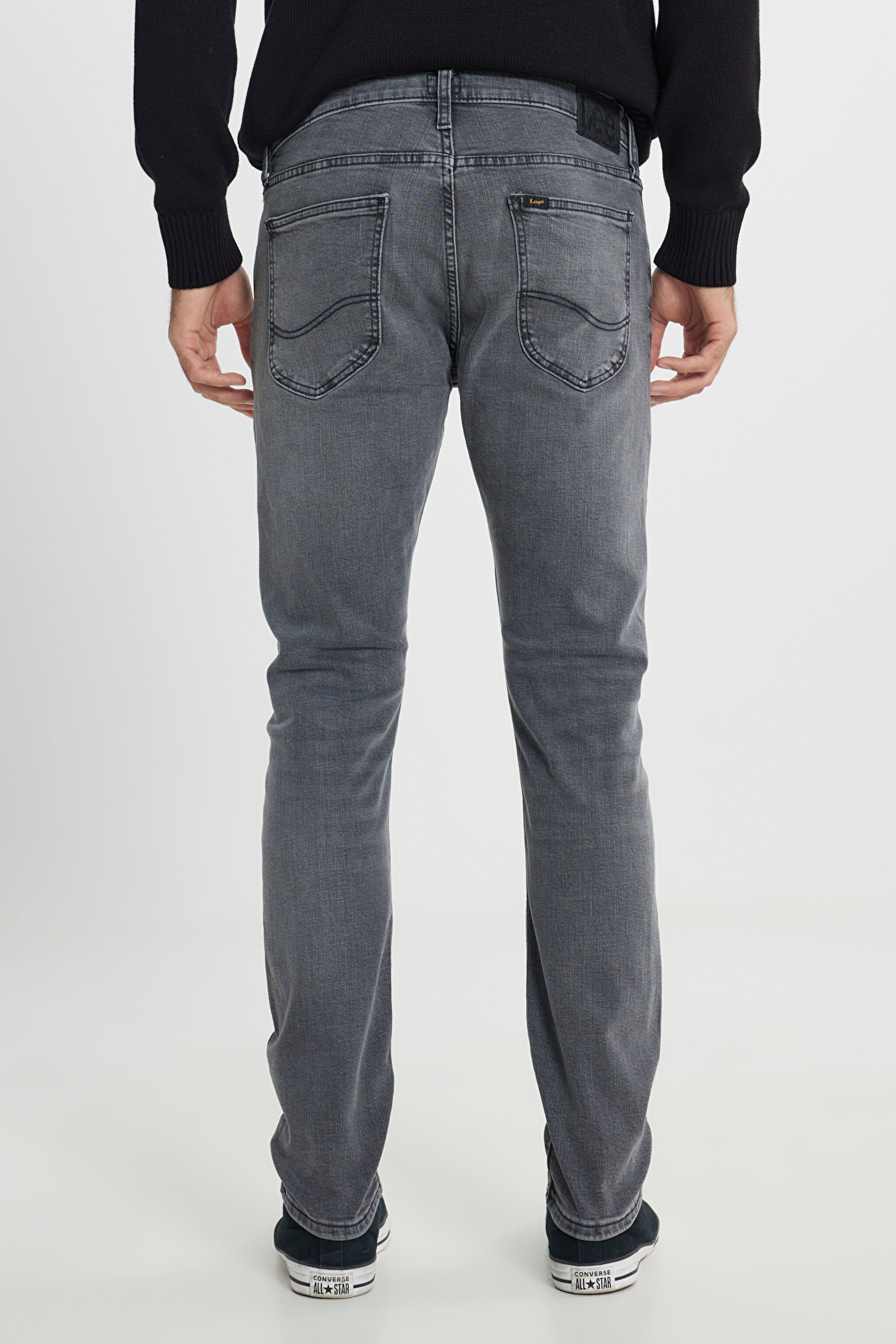 Luke Slim Fit Dar Kesim Normal Bel Esnek Jean Kot Pantolon - Greys End-L719IBB82 (görsel 4)