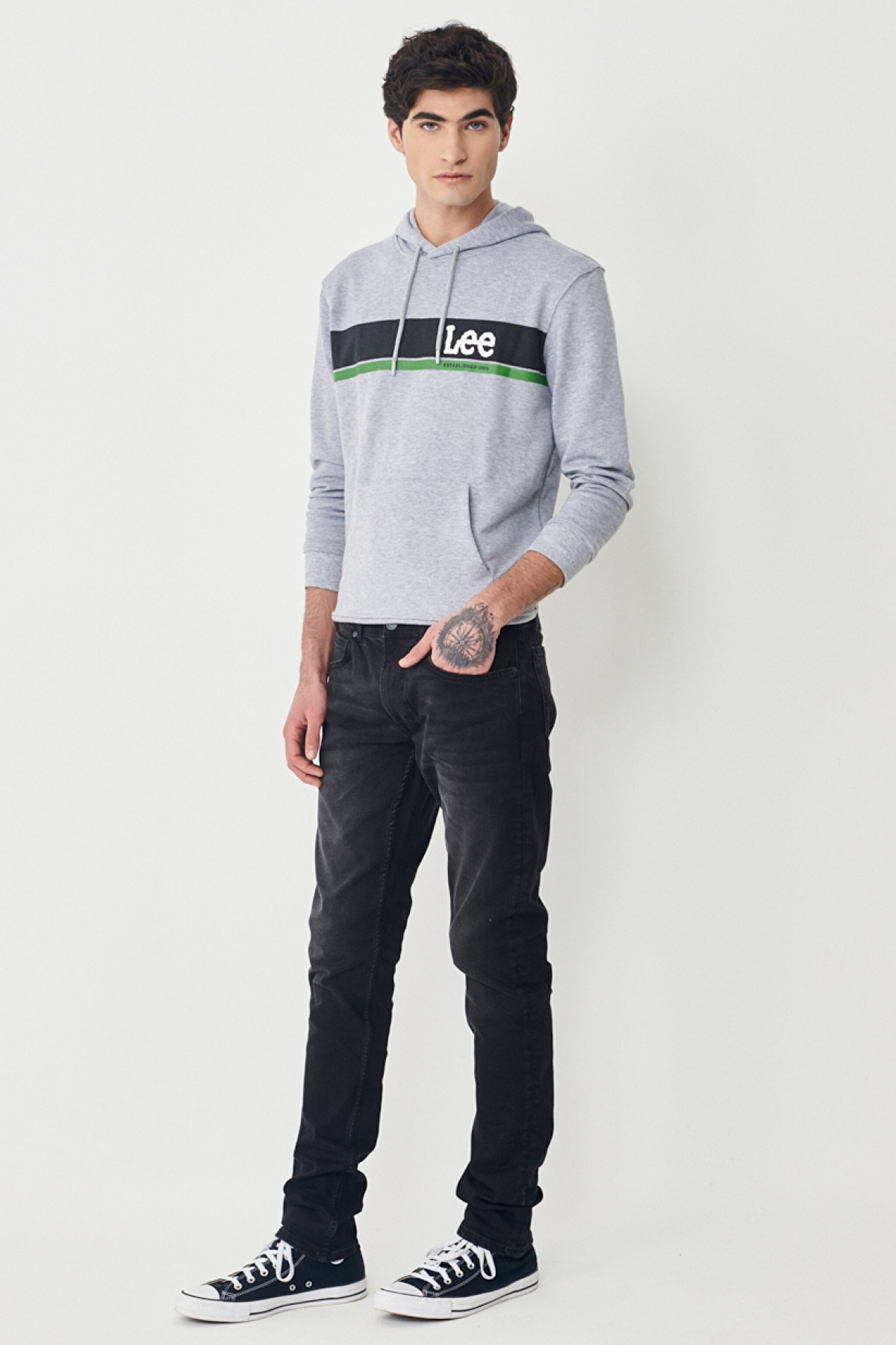 Luke Slim Fit Düşük Bel Denim Esnek Jean Kot Pantolon - Black-L719IZHL (görsel 5)