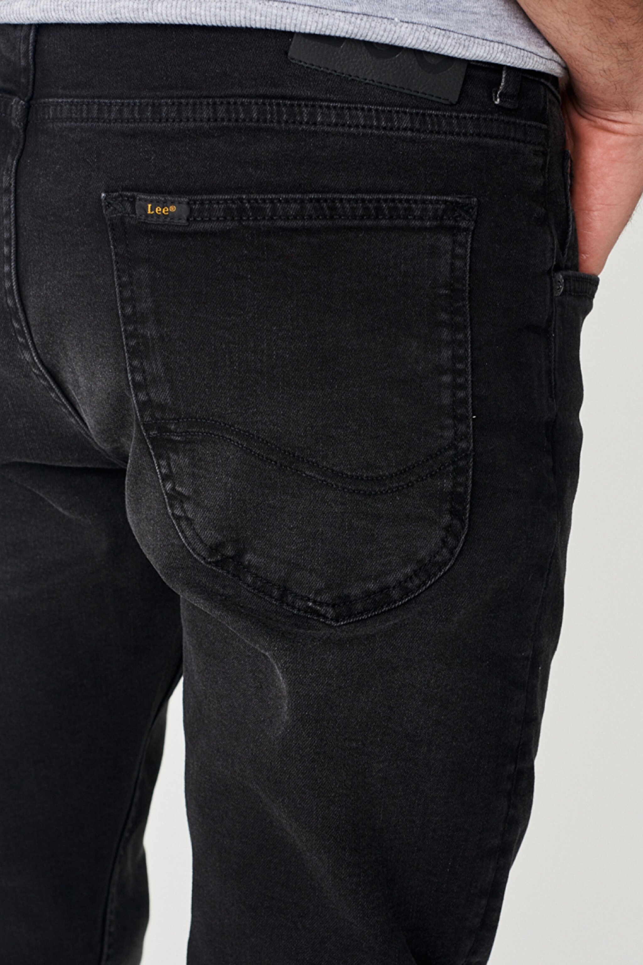 Luke Slim Fit Düşük Bel Denim Esnek Jean Kot Pantolon - Black-L719IZHL (görsel 9)