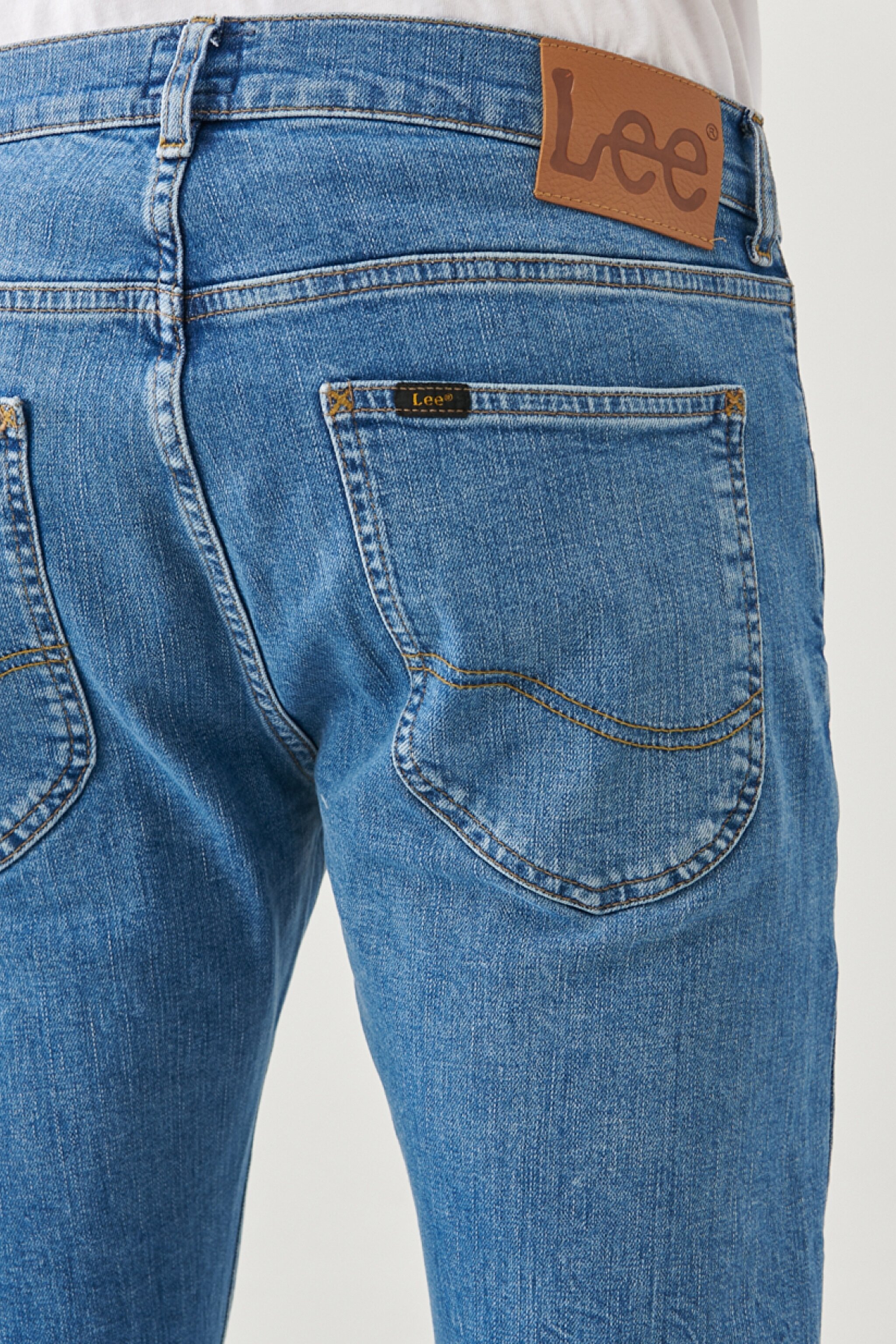 Luke Slim Tapered Fit Normal Bel Esnek Jean Kot Pantolon - Worn In Cody-L719NLLT (görsel 8)