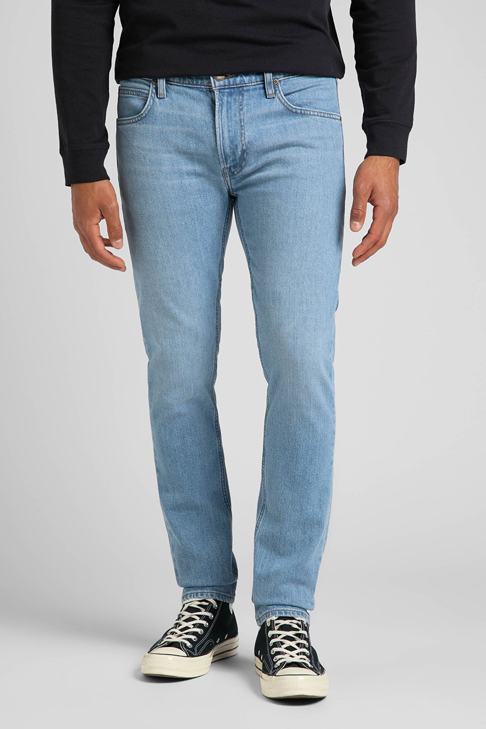 Luke Slim Tapered Fit Dar Kesim Esnek Jean Kot Pantolon - Sunday Light-L719PLEB