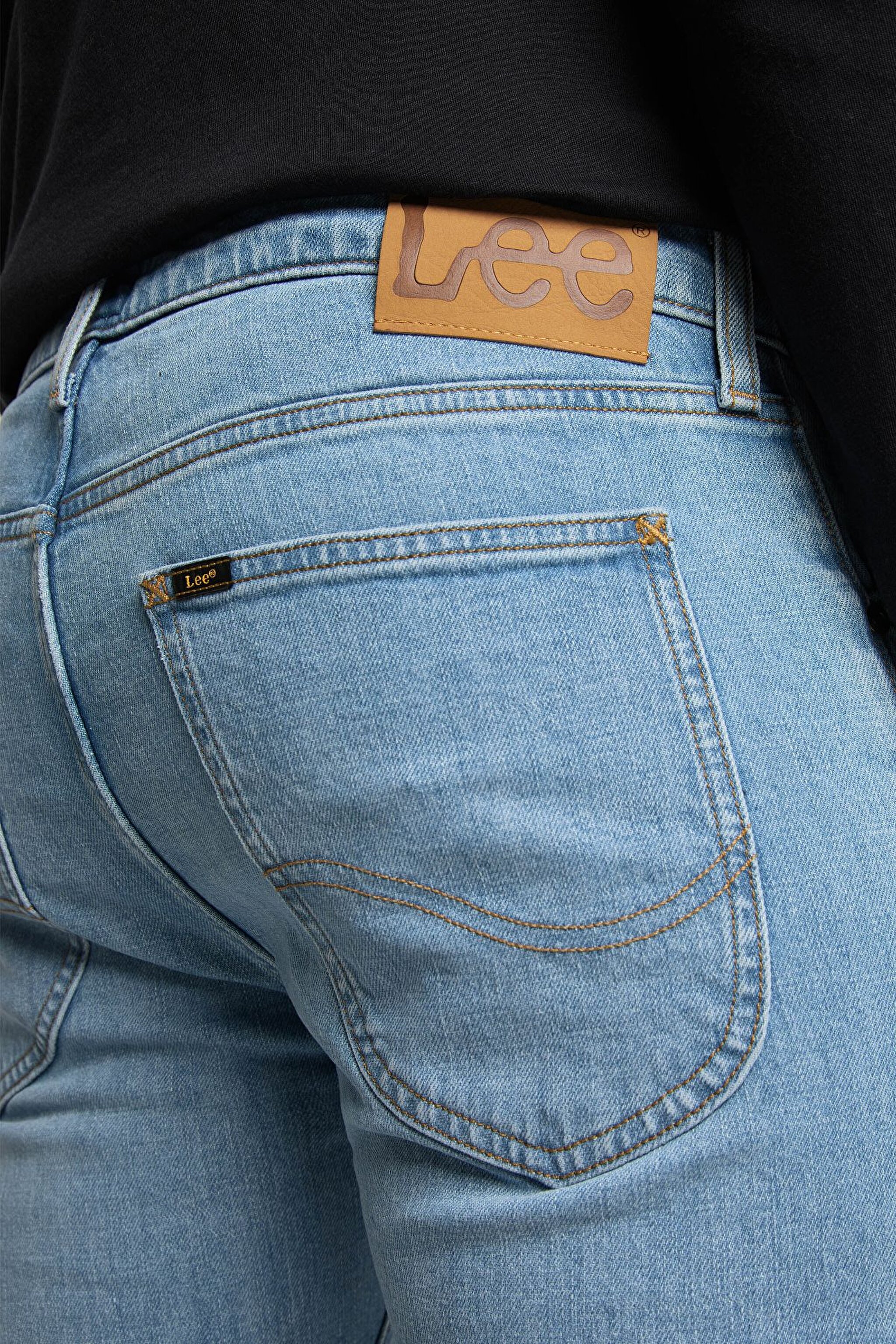 Luke Slim Tapered Fit Dar Kesim Esnek Jean Kot Pantolon - Sunday Light-L719PLEB (görsel 4)