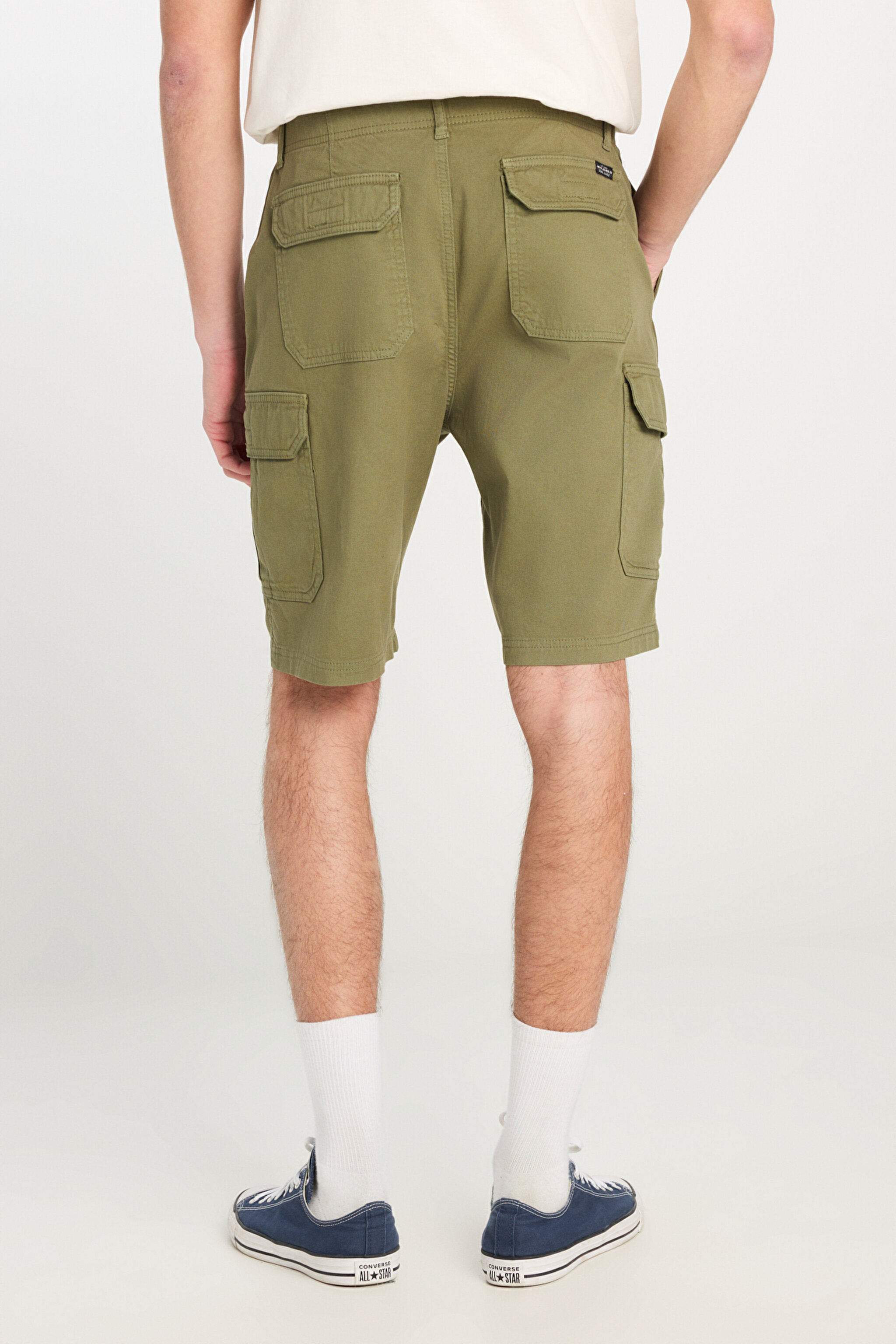 Regular Fit Normal Kesim Normal Bel Haki Şort - Olive Night-L71JA4897G54 (görsel 4)