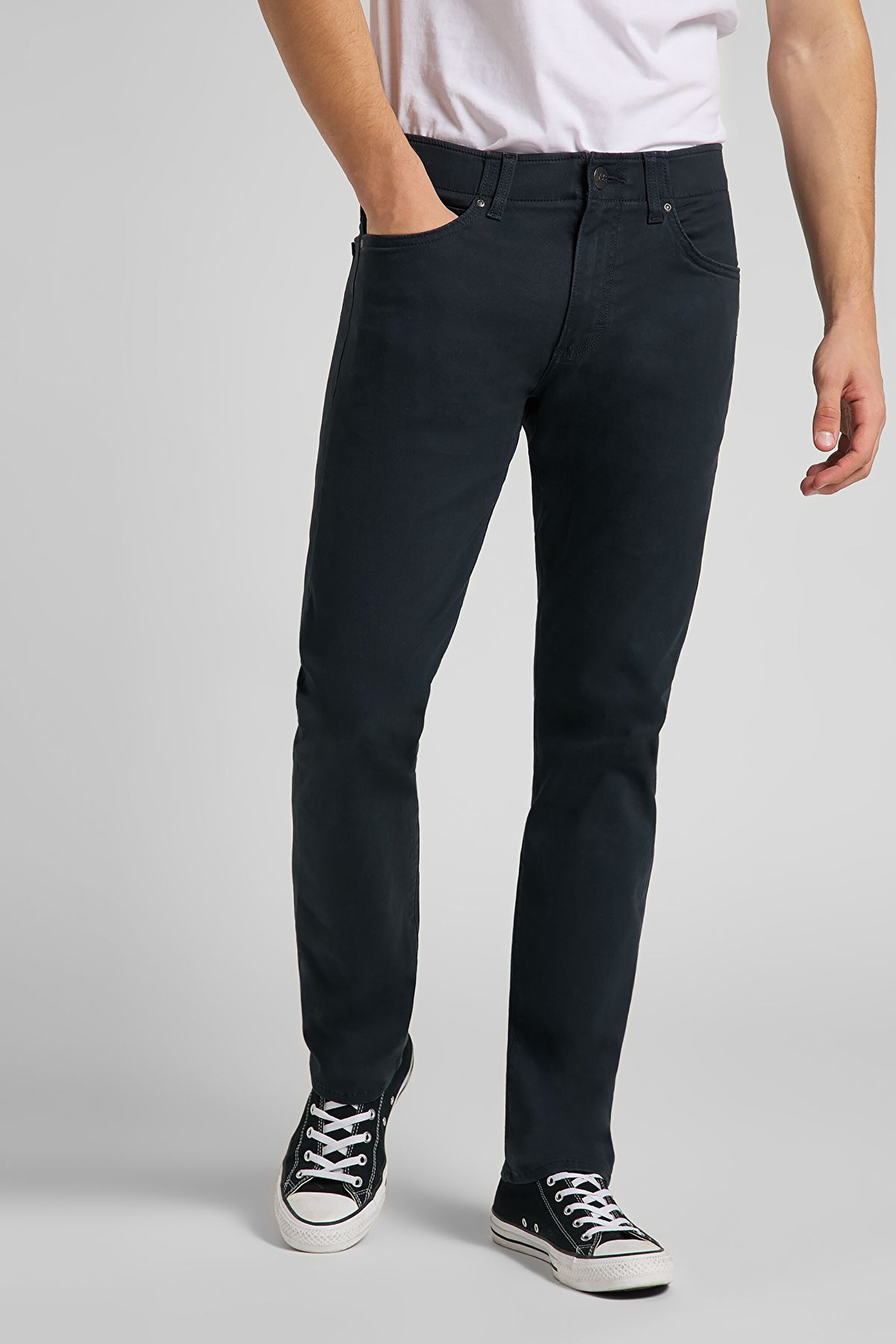 Extreme Motion Slim Fit Dar Kesim Normal Bel Lacivert Esnek Pantolon