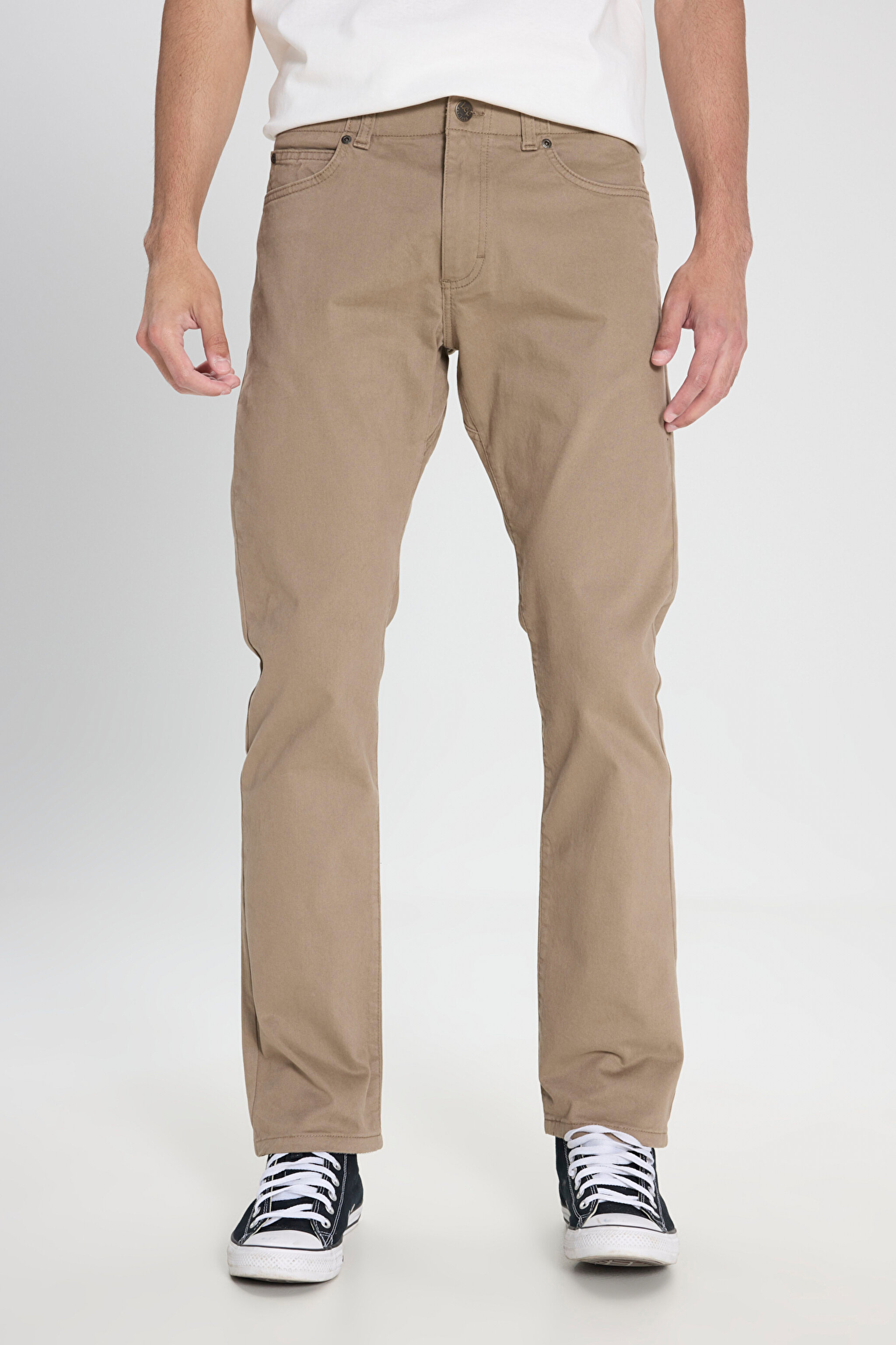 Extreme Motion Slim Fit Dar Kesim Normal Bel Kahve Esnek Pantolon - Brown-L71WTFSZ (görsel 2)