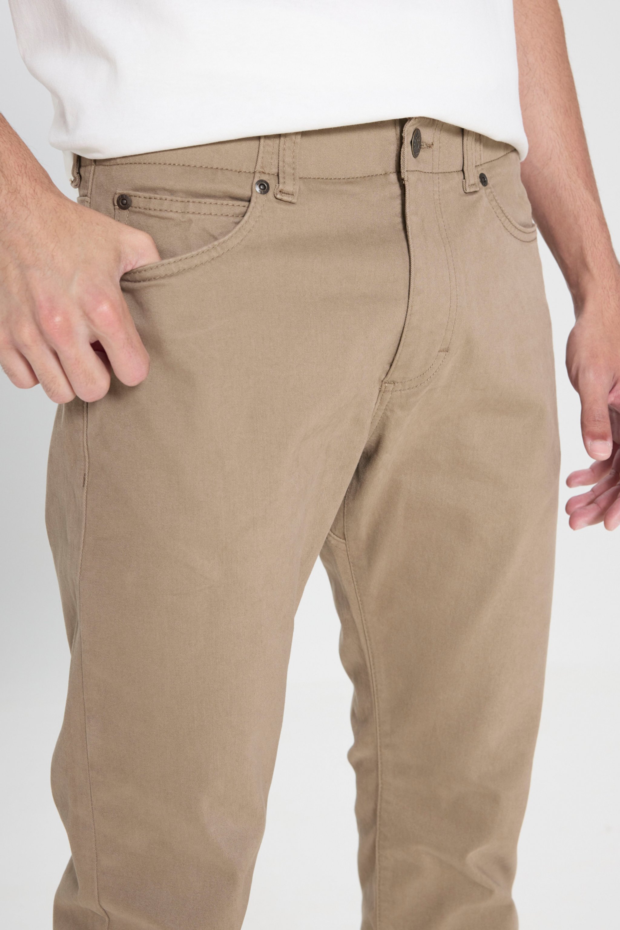 Extreme Motion Slim Fit Dar Kesim Normal Bel Kahve Esnek Pantolon