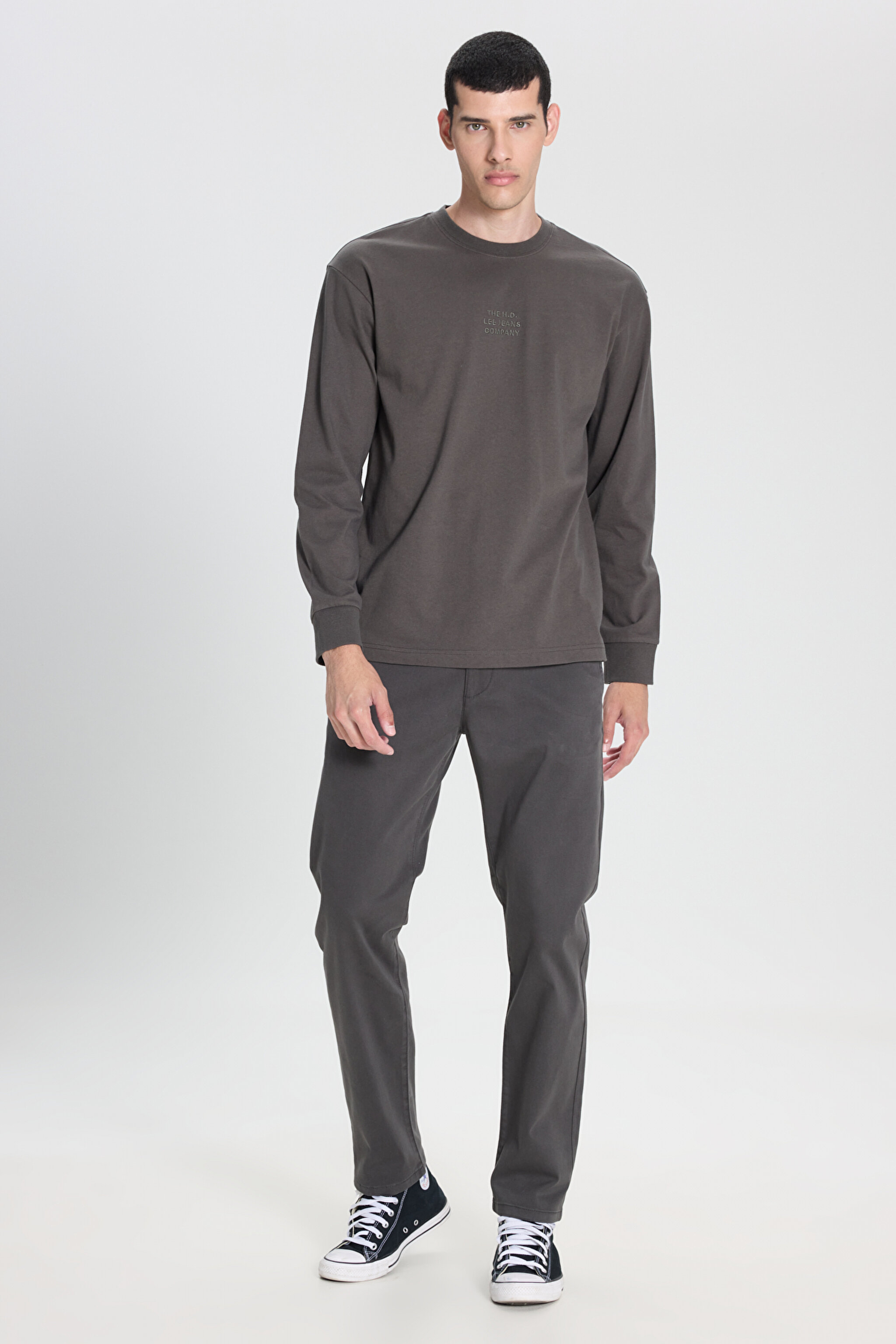 Extreme Motion Slim Fit Dar Kesim Normal Bel Haki Esnek Chino Pantolon