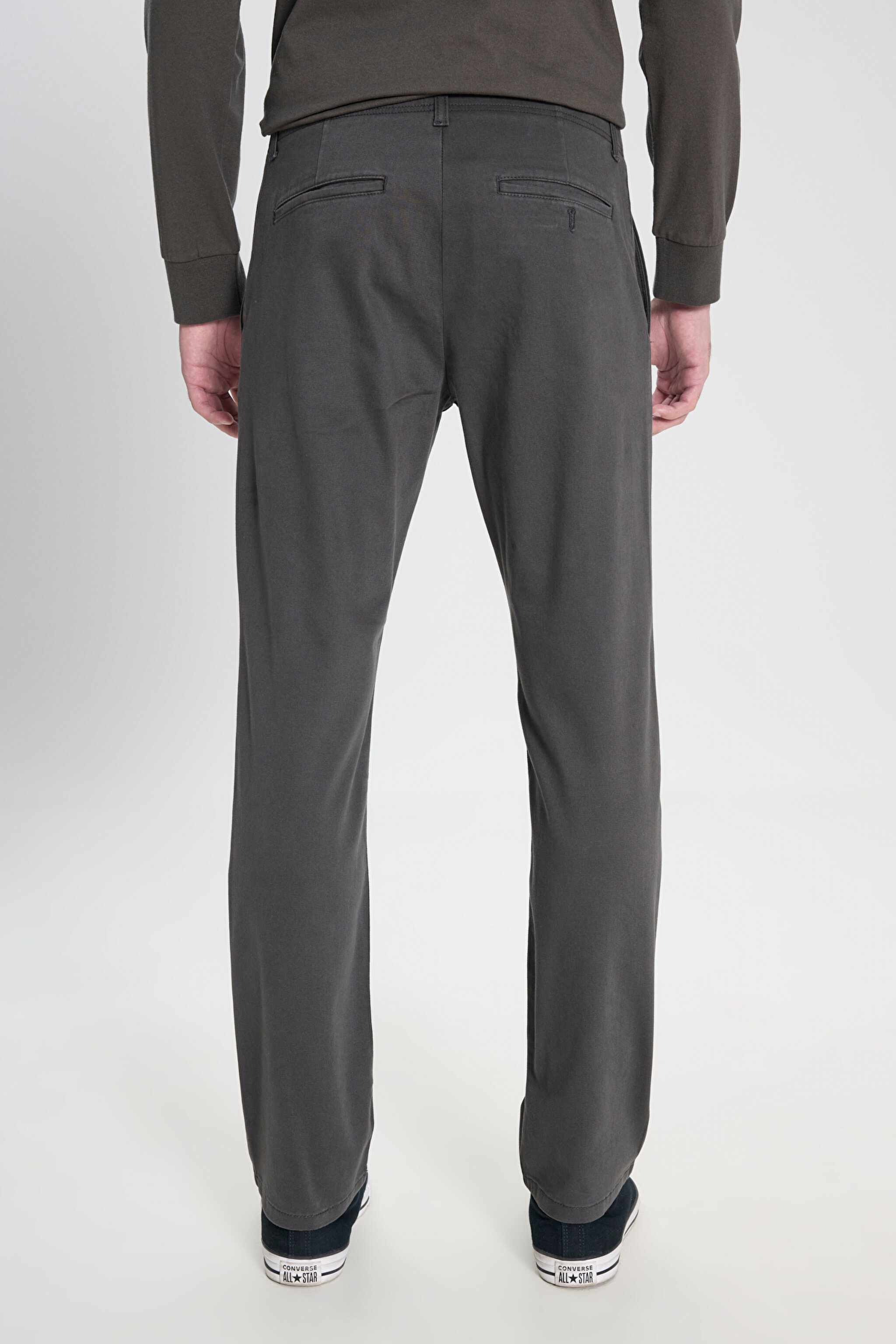 Extreme Motion Slim Fit Dar Kesim Normal Bel Haki Esnek Chino Pantolon - Beige-L71YPA70 (görsel 5)