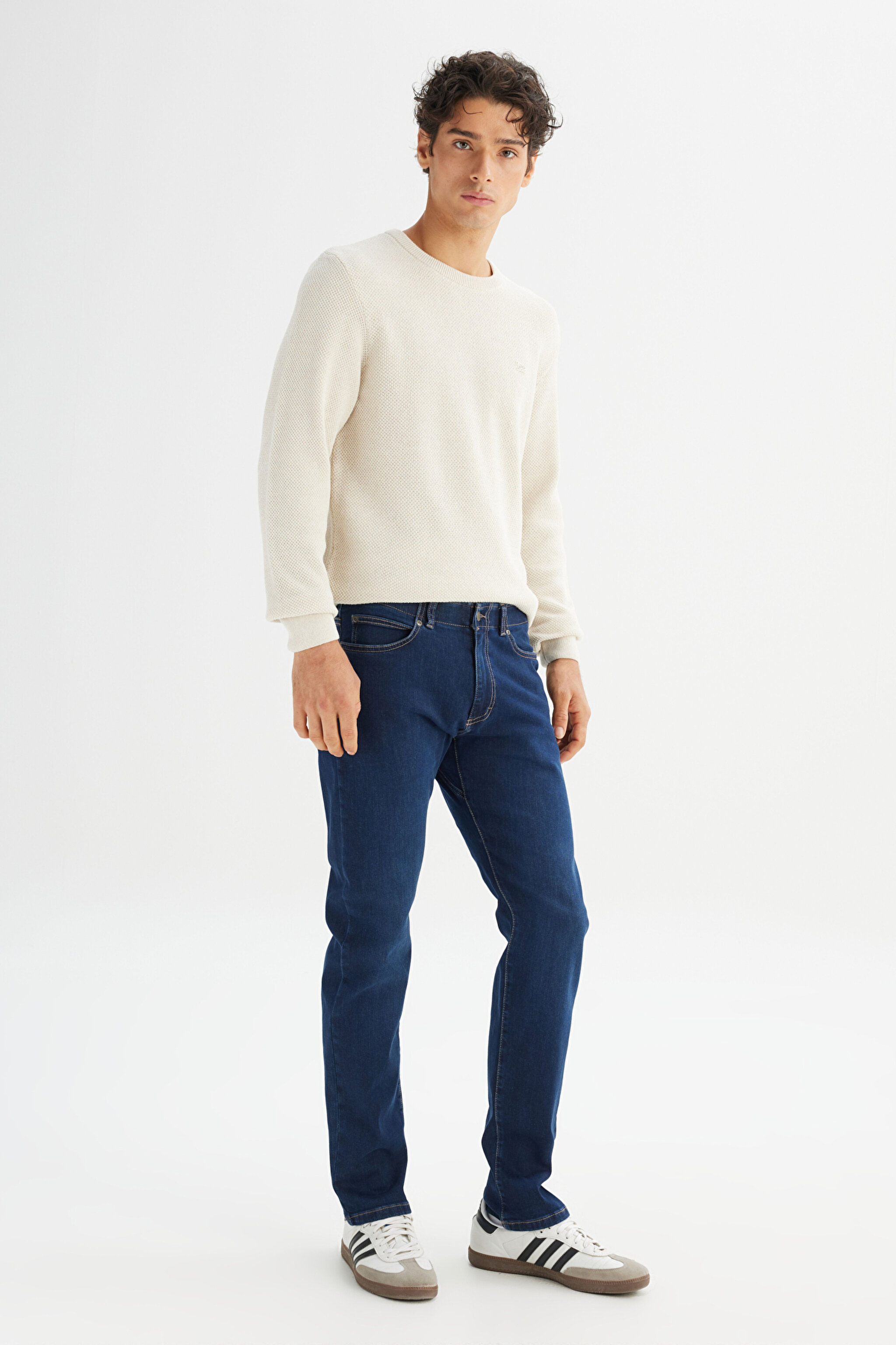 Extreme Motion Slim Fit Dar Kesim Pamuklu Esnek Mavi Denim Jean Pantolon - MotionBlue-L72A00014CR (görsel 3)