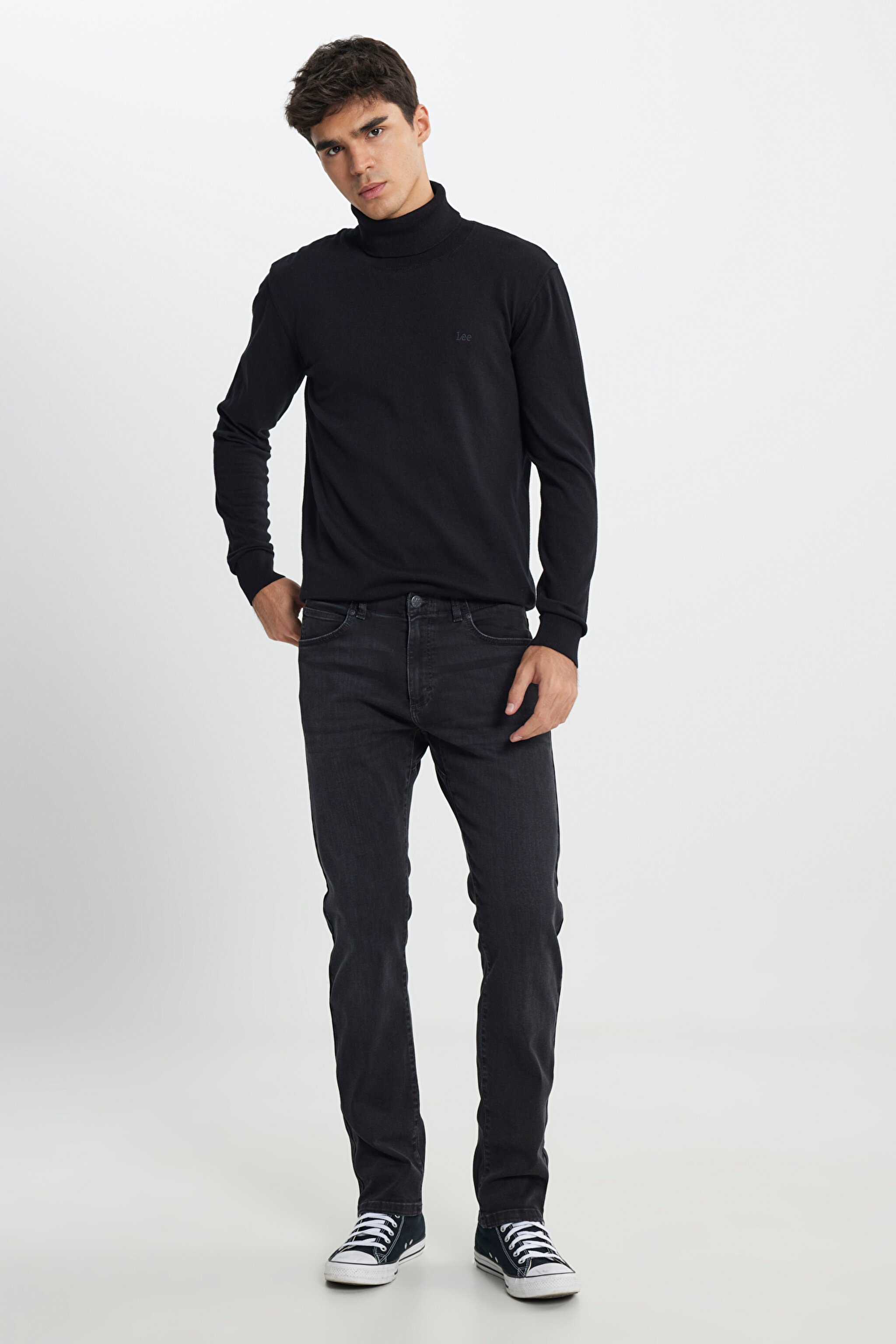 Extreme Motion Slim Tapered Dar Kesim Normal Bel Lacivert Esnek Jean Kot Pantolon