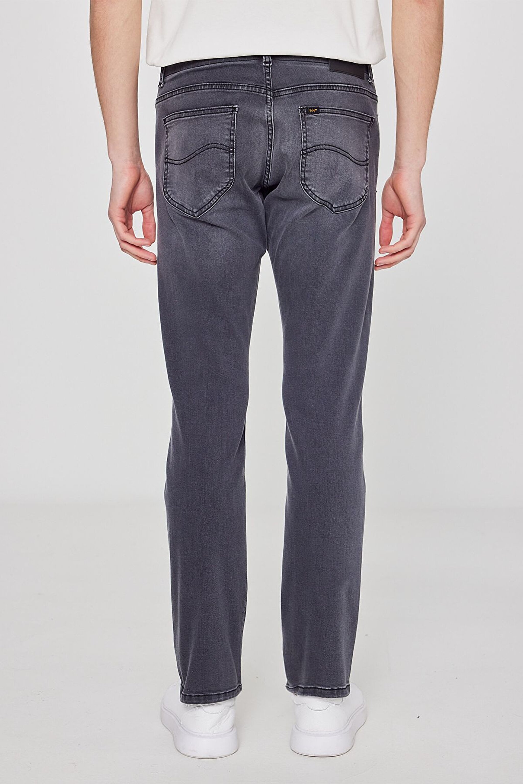 Slim Tapered Fit Dar Kesim Normal Bel Düz Paça Extreme Motion Koyu Gri Esnek Jean Kot Pantolon - Copper Falls-L72A008E47 (görsel 4)