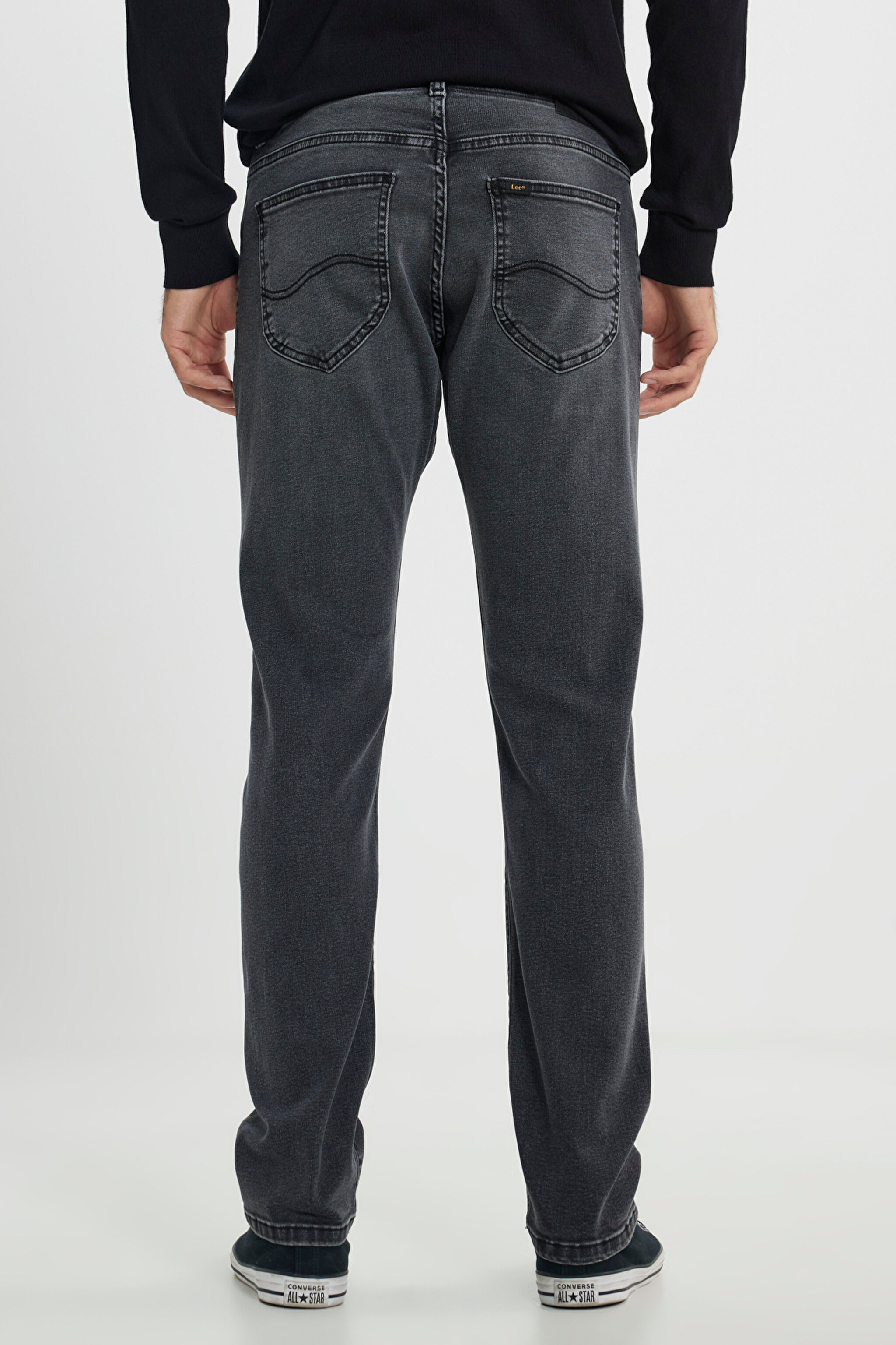 Slim Fit Dar Kesim Düşük Bel Extreme Motion Antrasit Esnek Jean Denim Pantolon - Dark Anthracite-L72A010050 (görsel 4)