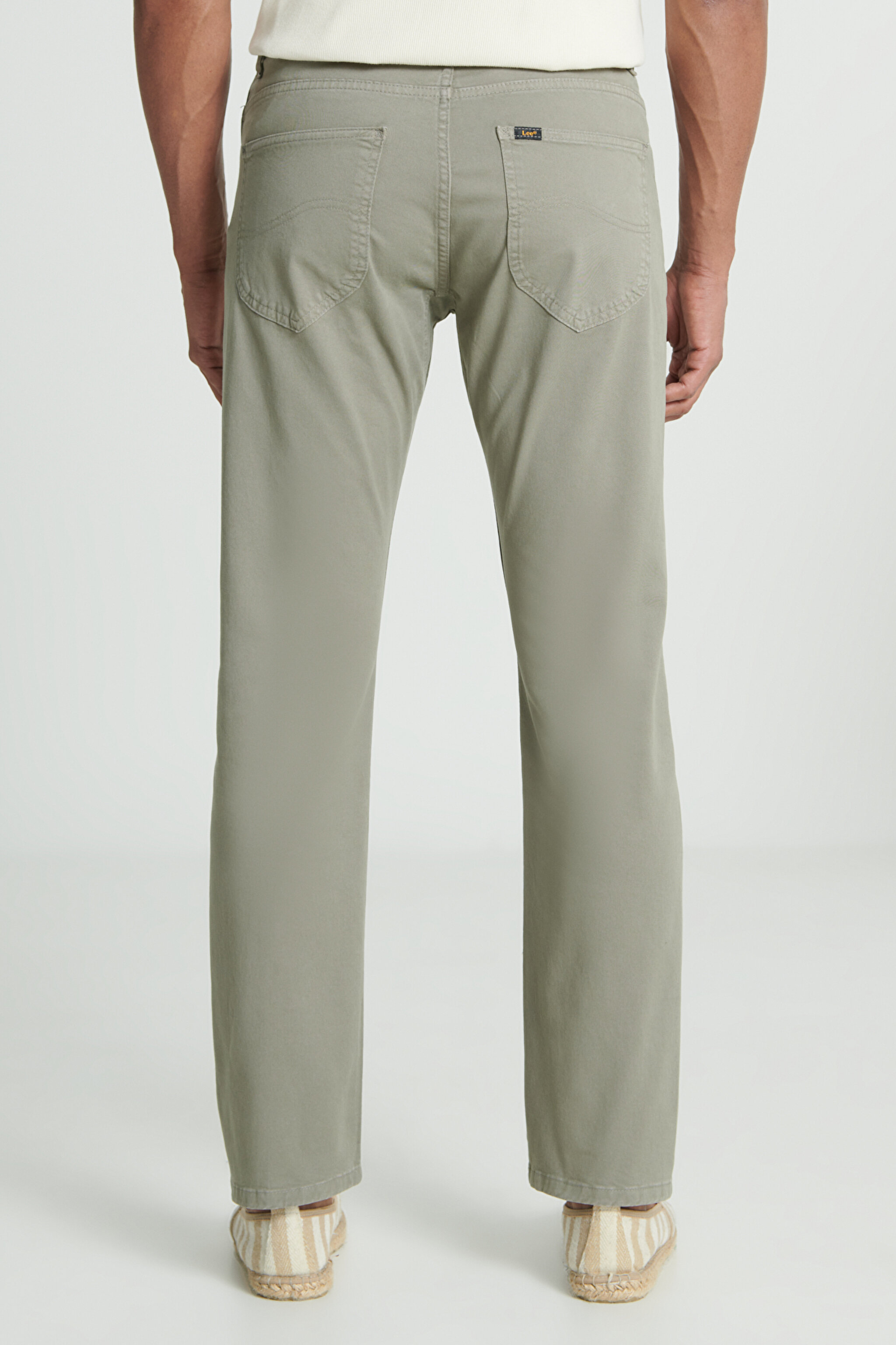 Slim Fit Dar Kesim Normal Bel Dar Paça Taş Rengi Extreme Motion Pantolon - Ecru-L72AA5708A95 (görsel 6)