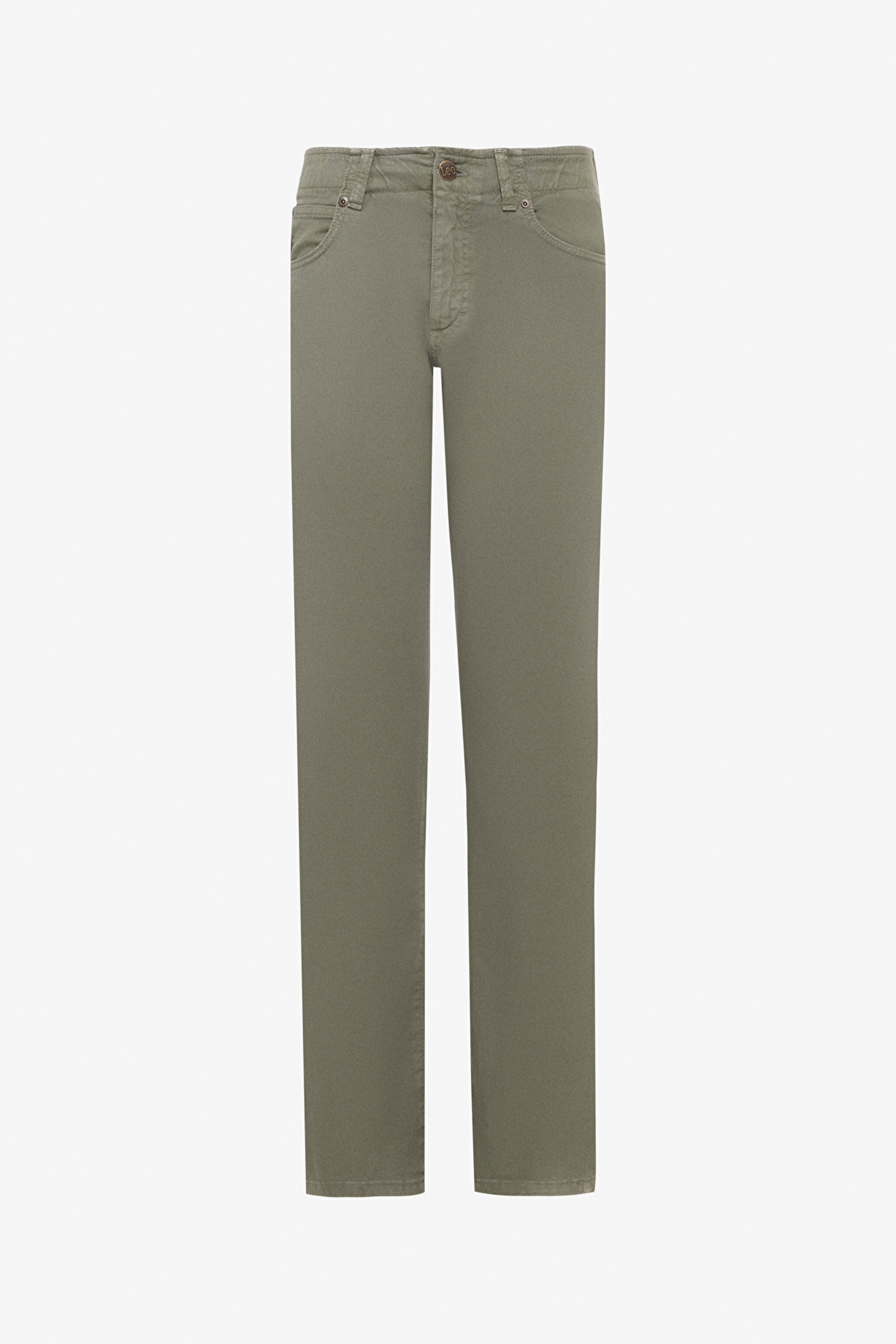 Slim Fit Dar Kesim Normal Bel Dar Paça Haki Extreme Motion Pantolon - Olive Grove-L72AA5708D31 (görsel 2)