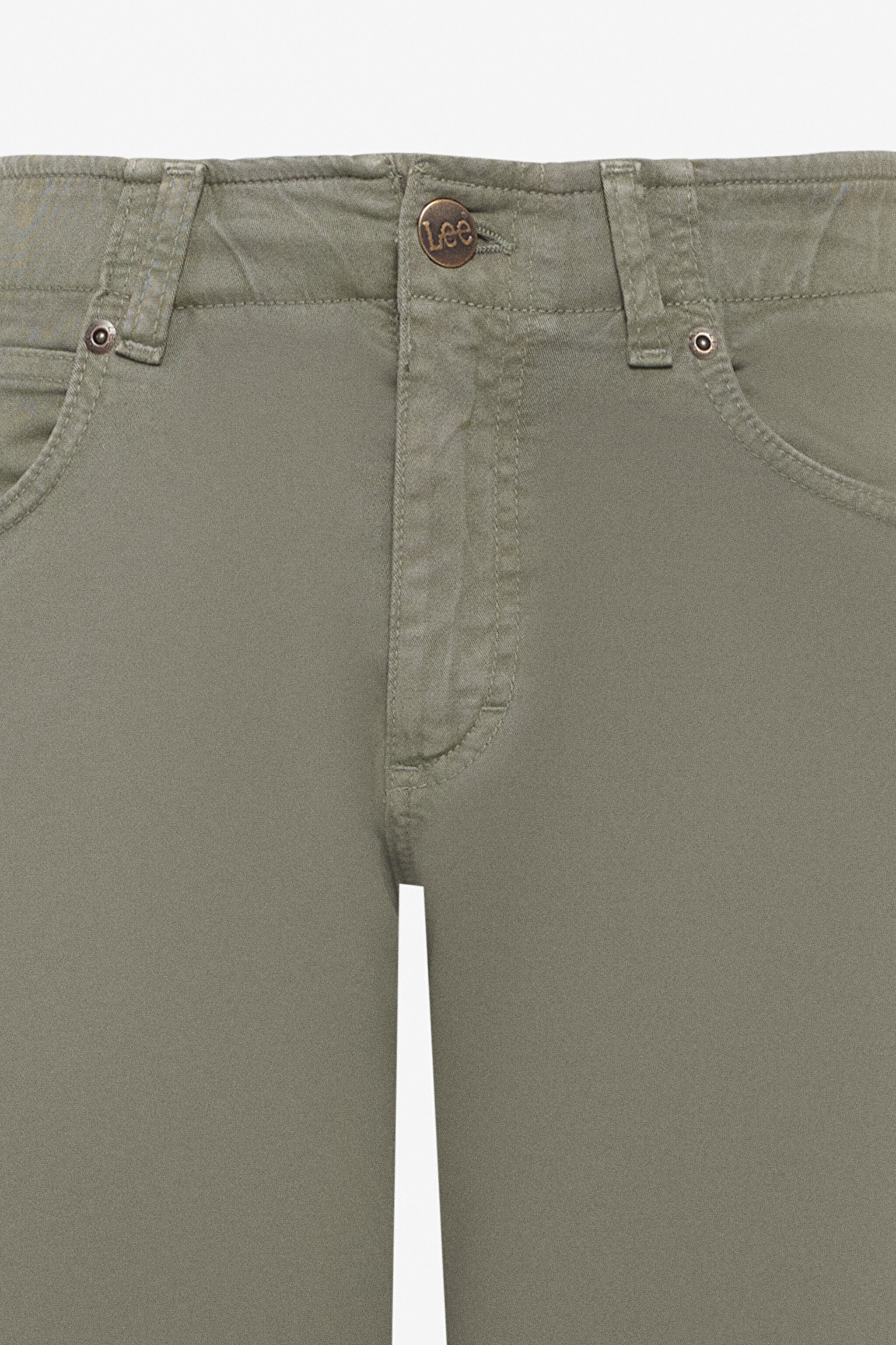 Slim Fit Dar Kesim Normal Bel Dar Paça Haki Extreme Motion Pantolon - Olive Grove-L72AA5708D31 (görsel 3)