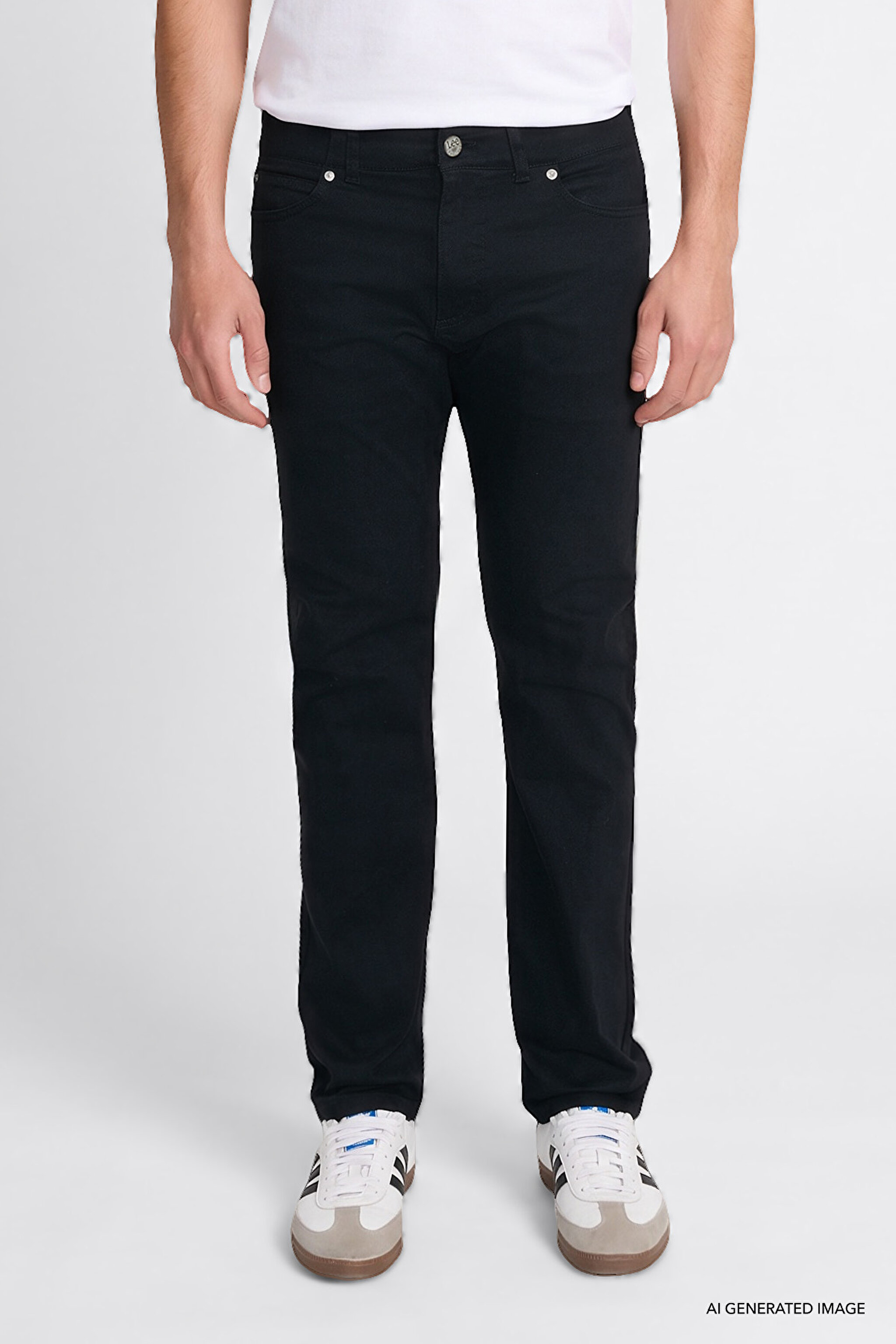 Extreme Motion Slim Fit Dar Kesim Pamuklu Esnek Siyah Denim Jean Pantolon - Black-L72ASO001 (görsel 3)