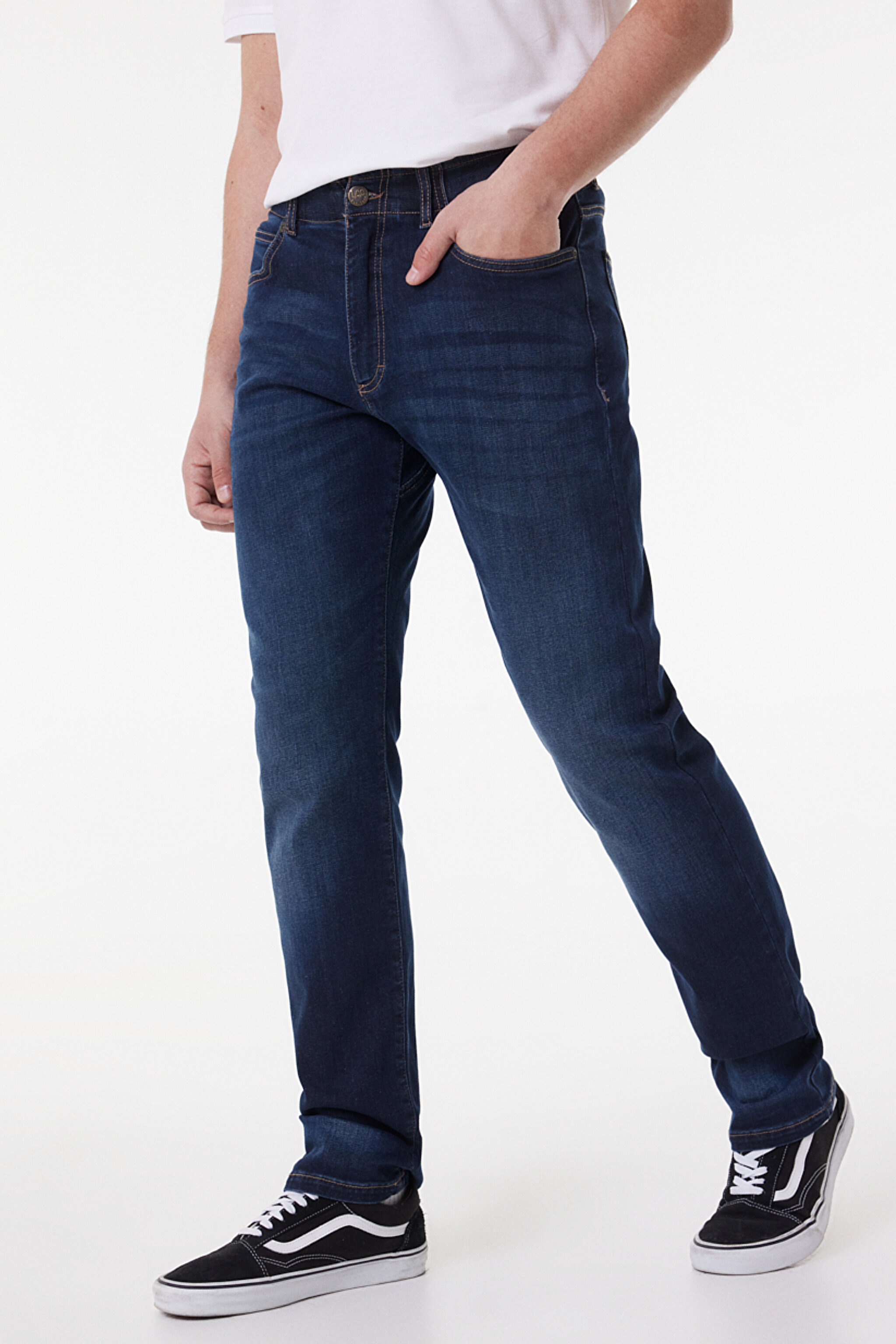 Extreme Motion Slim Fit Dar Kesim Normal Bel Esnek Jean Kot Pantolon - Blue-L72ASOCR (görsel 2)