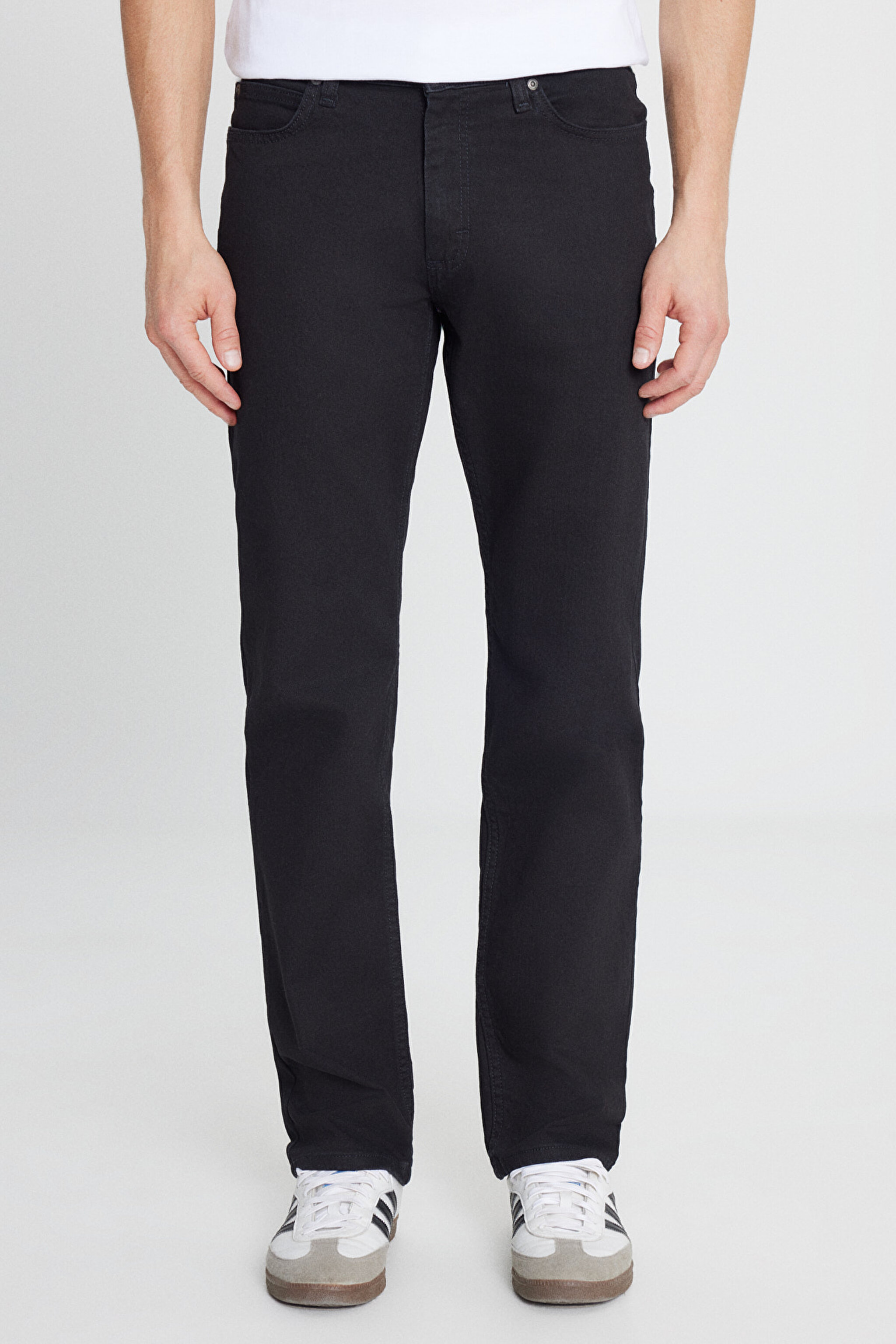 Pamuklu Regular Fit Normal Kesim Cepli Jean Kot Denim Pantolon - Midnight Black-L72U209668913 (görsel 3)